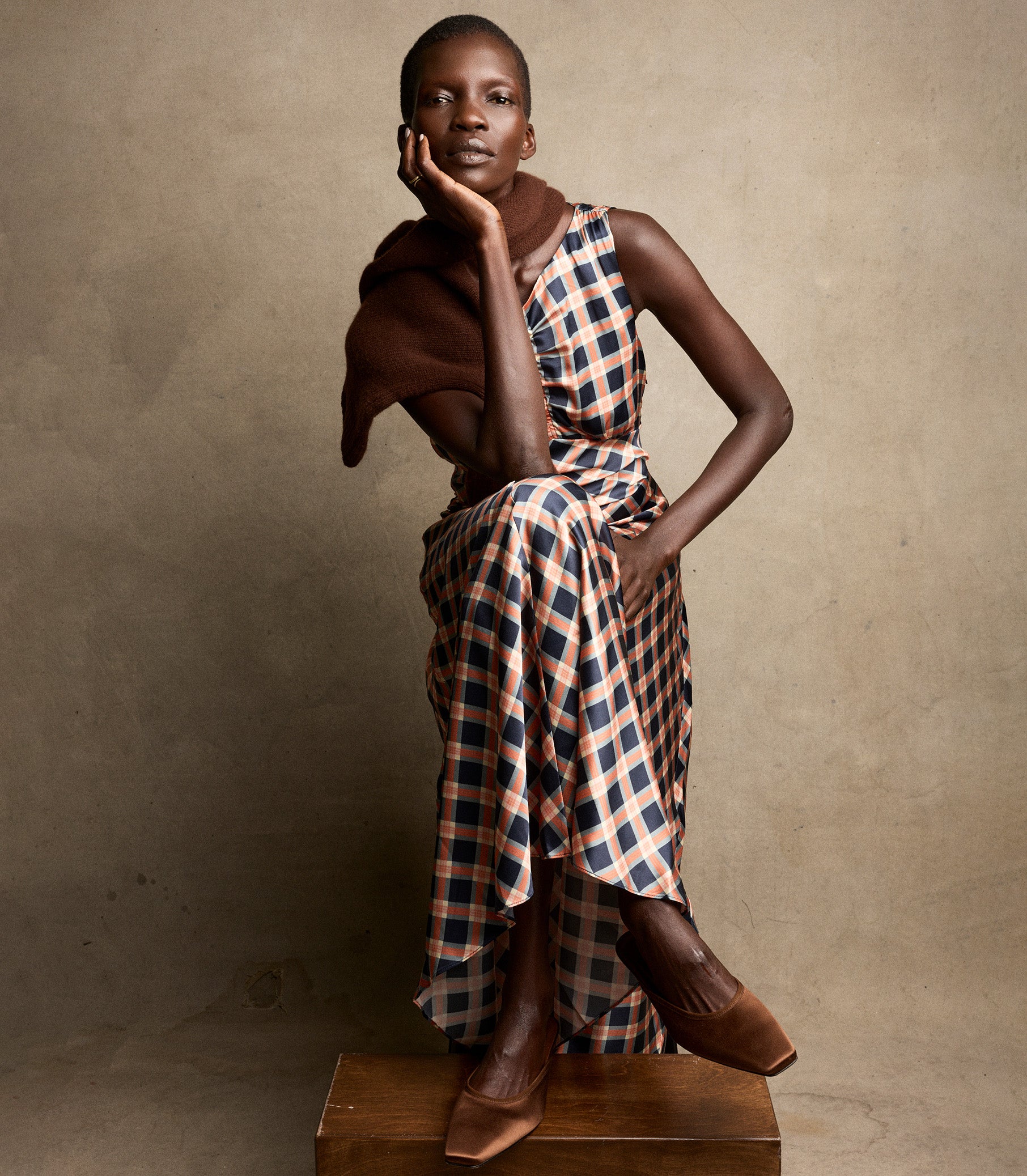 Bruna Dress - Giverny Plaid | Den Giverny Plaid / XL Bruna Dress - Giverny Plaid | Den Giverny Plaid / XL