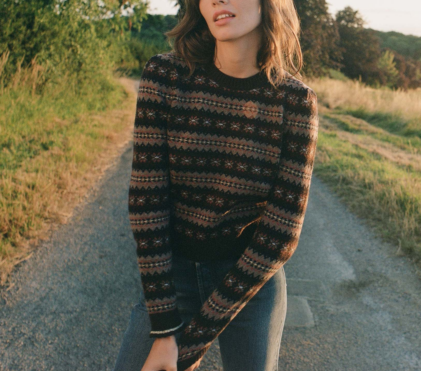 HMD -- BRYNN SWEATER -- BURGUNDY MONTE ROSA