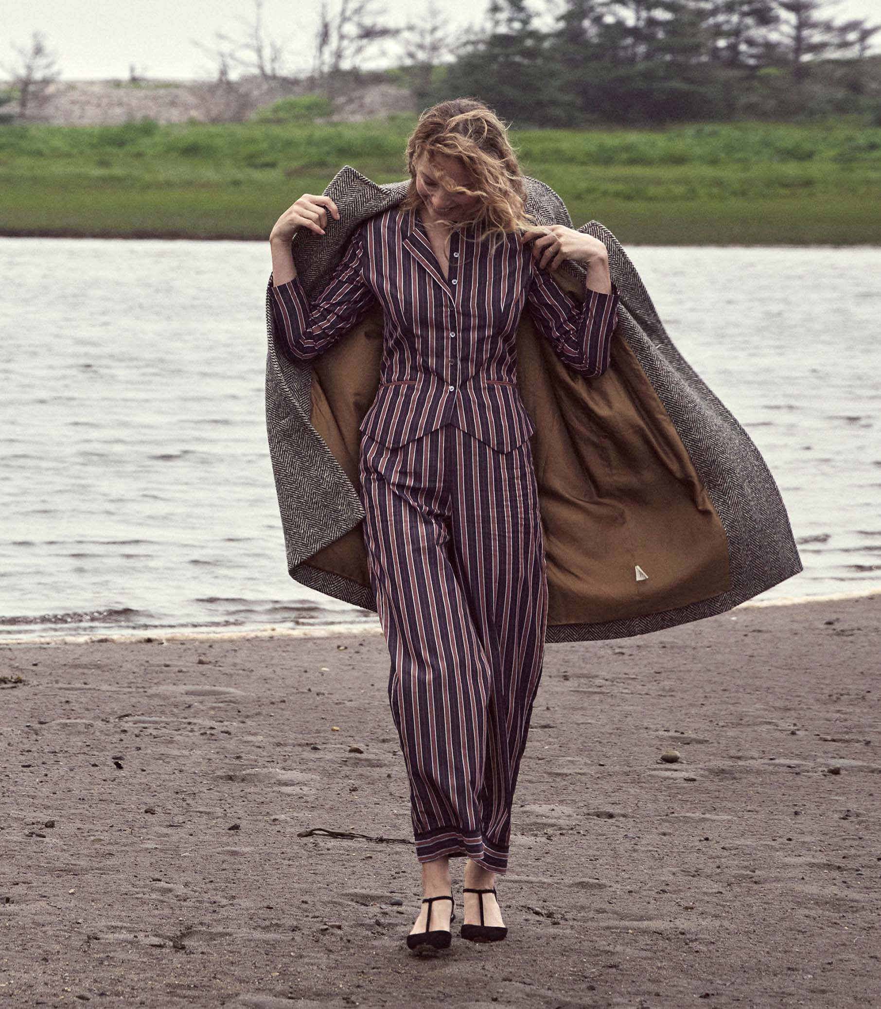 HMD -- CACIA PANT -- HUDSON STRIPE view 2
