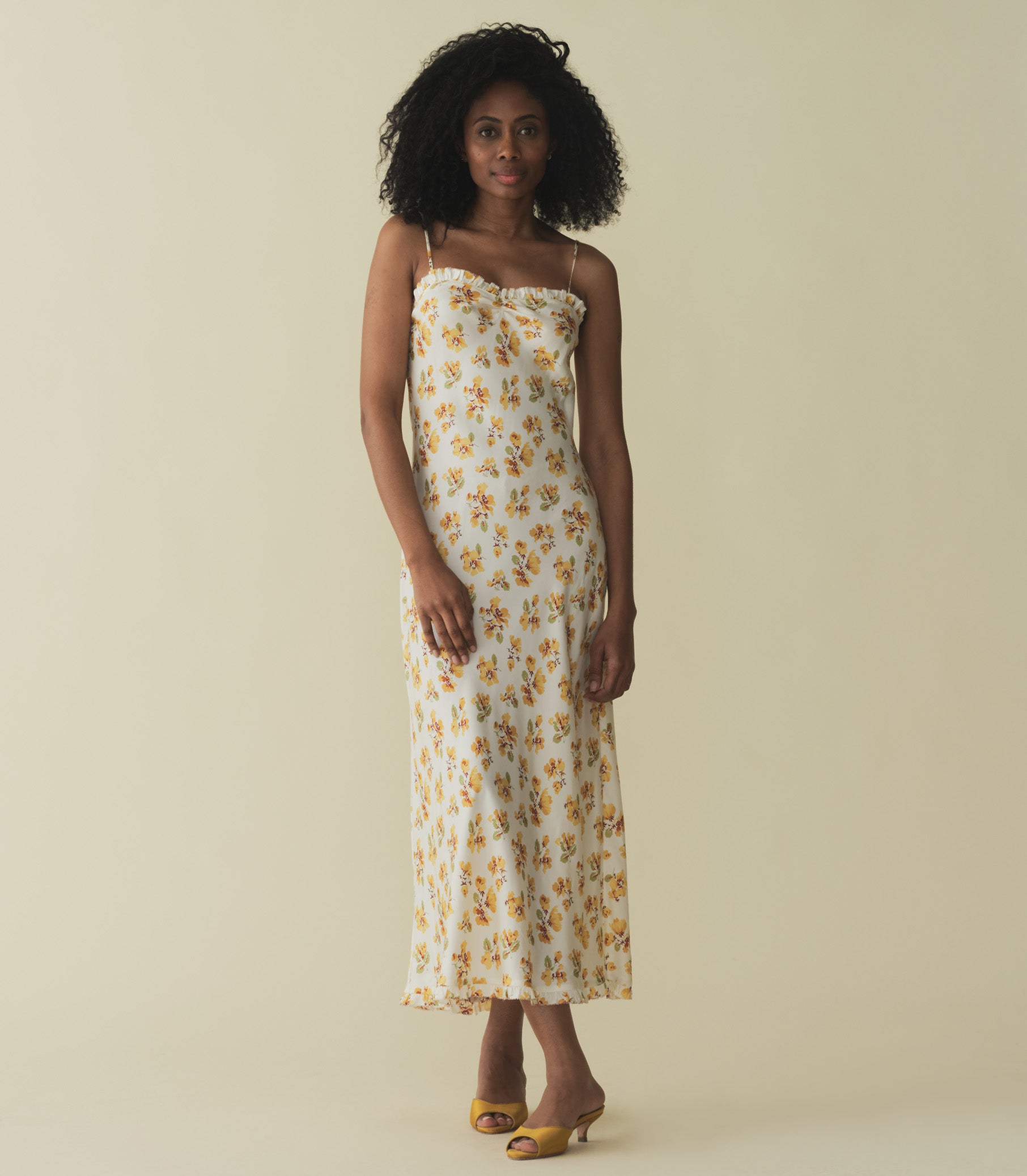 CALSI DRESS -- AMBER FROLICKING FLORAL view 1