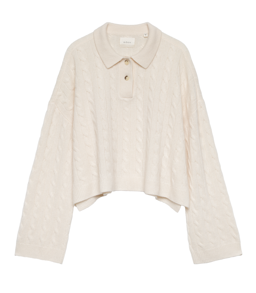 Cambridge Cashmere Sweater - Magnolia | DÔEN