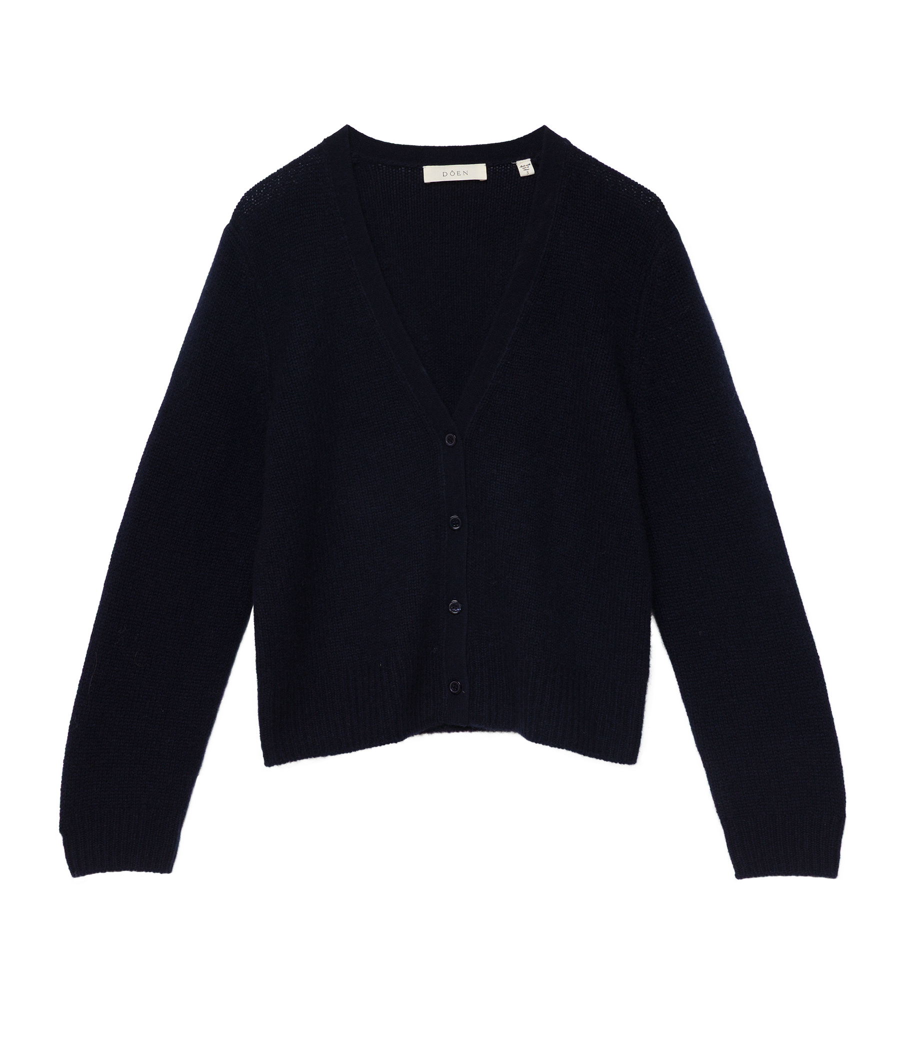 CAMERON CASHMERE CARDIGAN -- NAVY view 6

