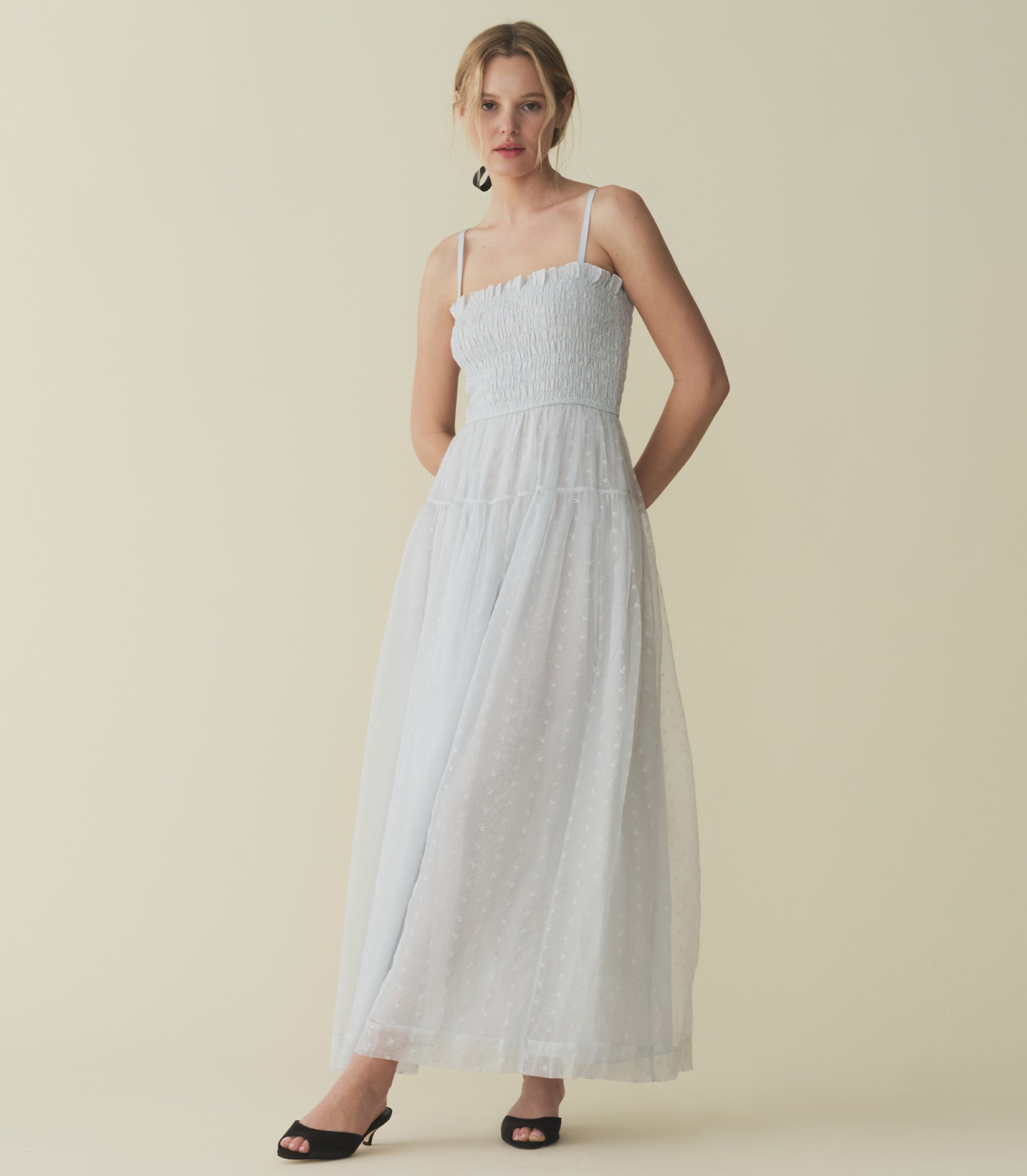 CARISTINA DRESS -- WHISPER BLUE view 4