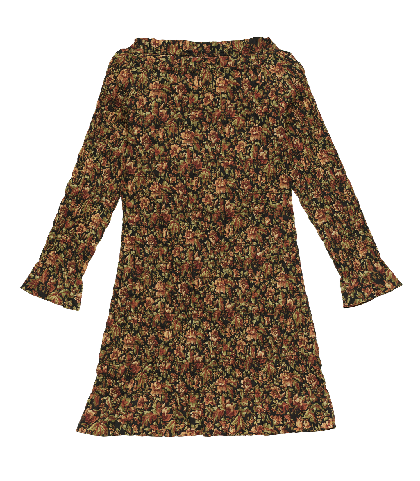 CECILLIA DRESS -- NOIR RÊVE DES JARDINS