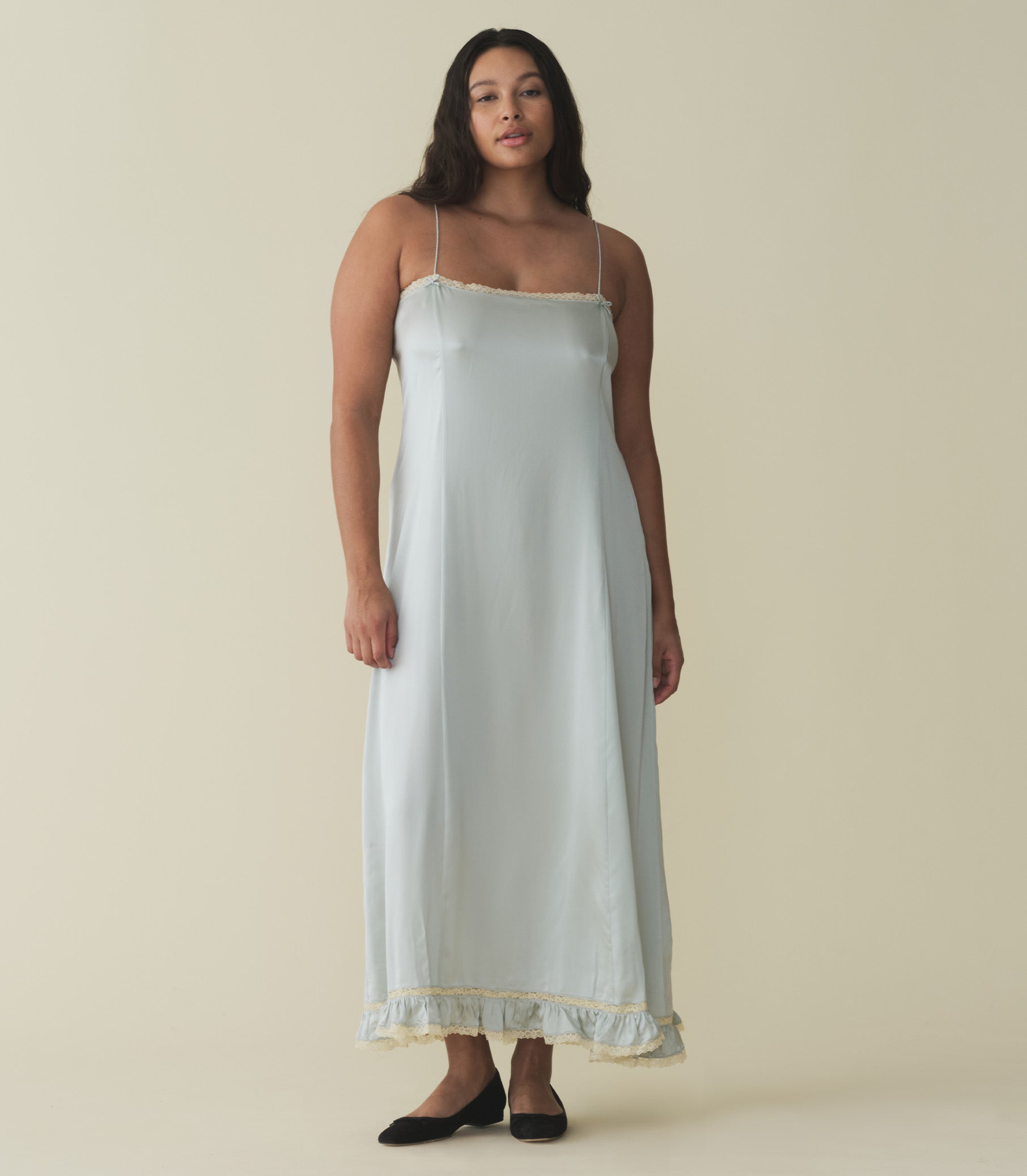 CELANO DRESS -- DUSTY BLUE view 1