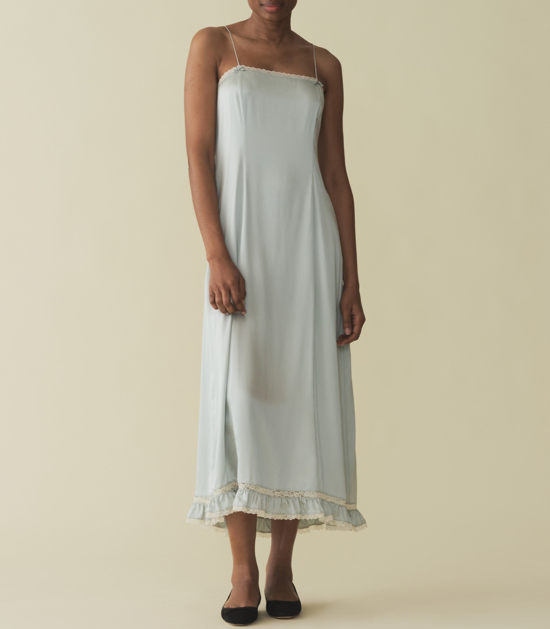 CELANO DRESS -- DUSTY BLUE view 4