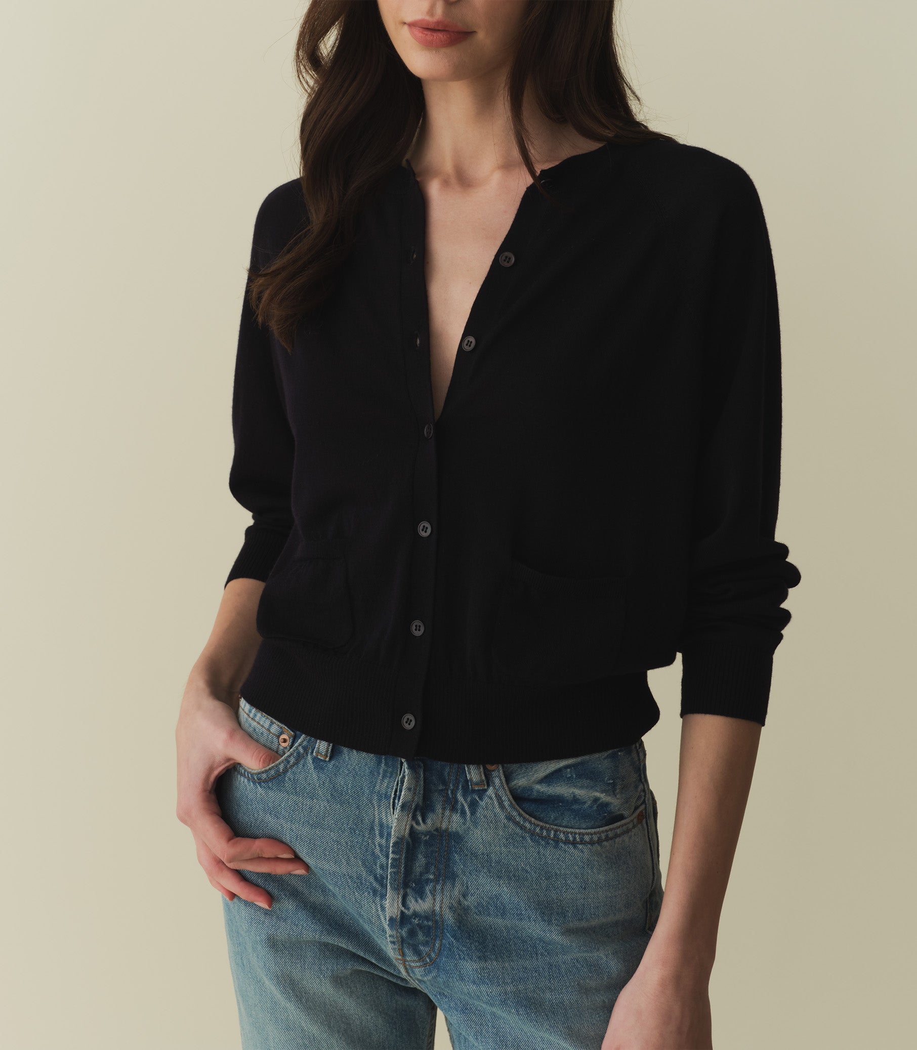 HMD -- CELINE CARDIGAN -- DARK NAVY view 3
