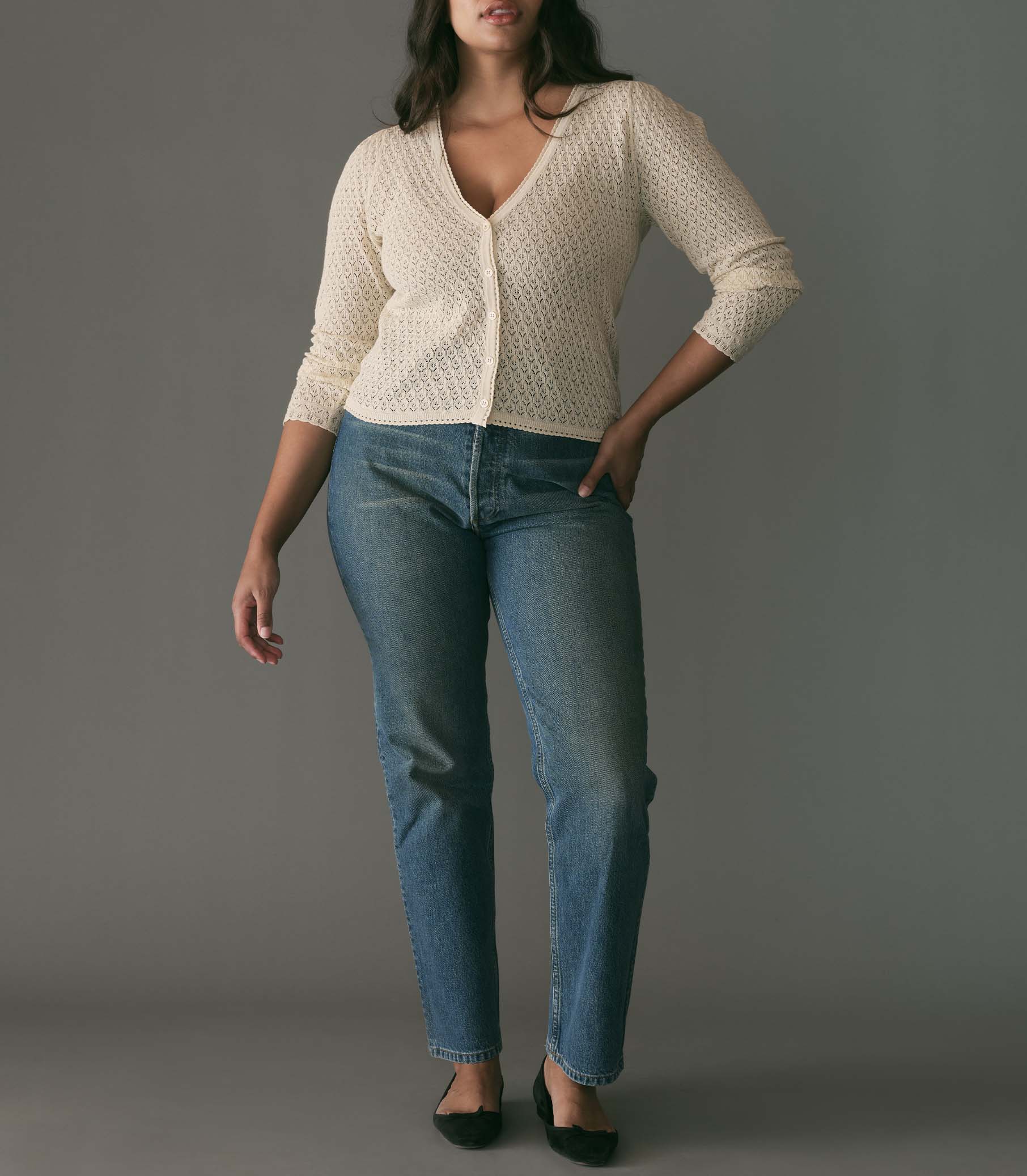 HMD -- CHANDEL CARDIGAN -- IVORY view 4
