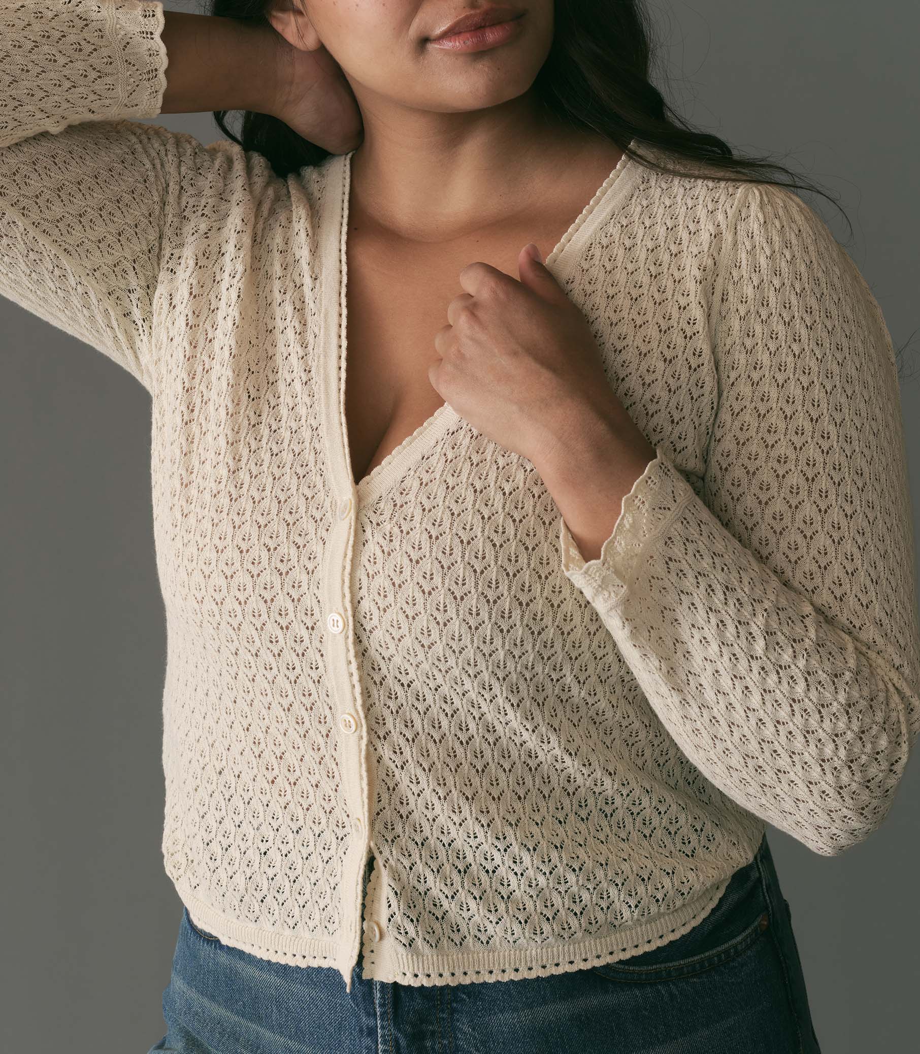 HMD -- CHANDEL CARDIGAN -- IVORY view 6
