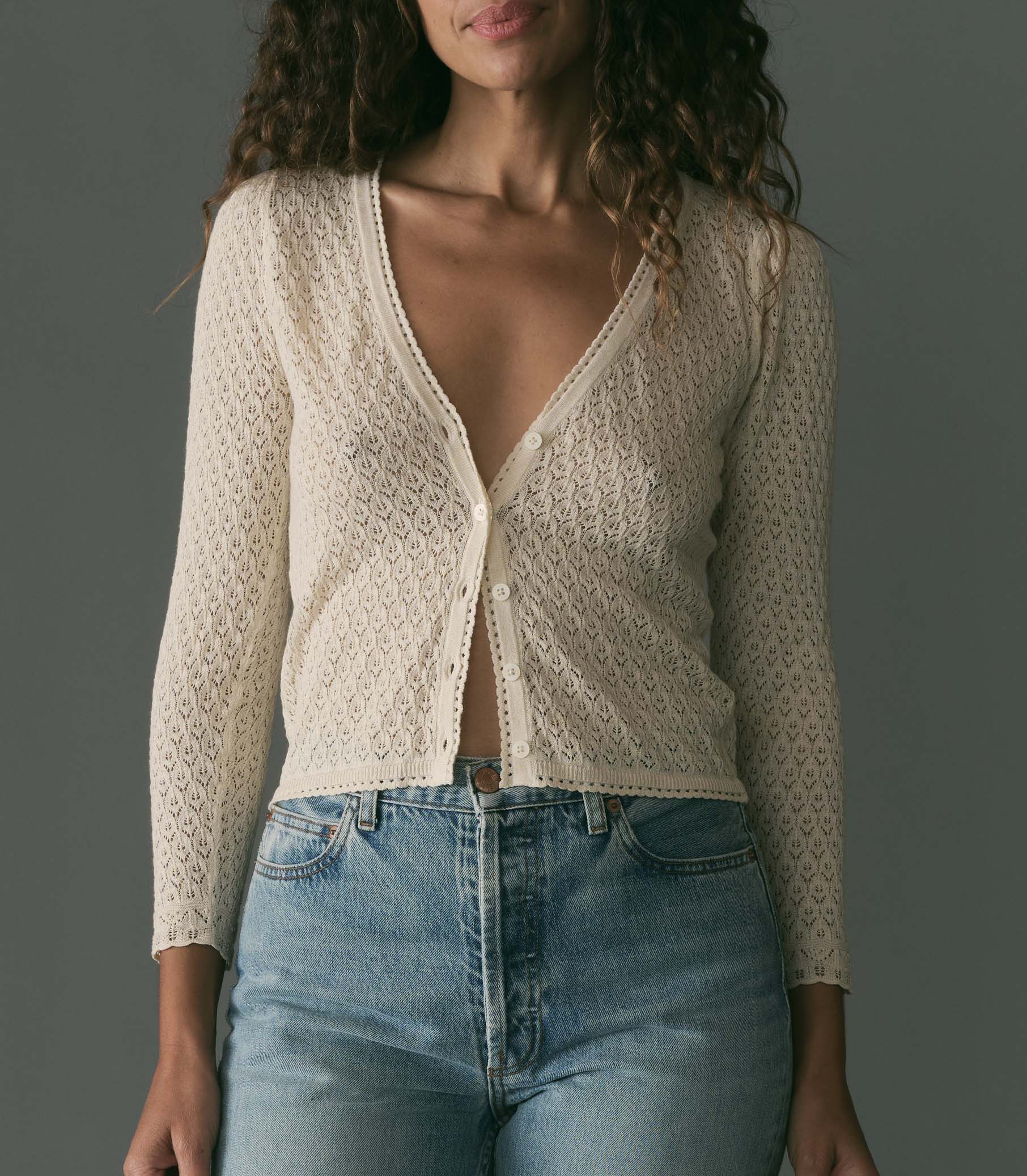 HMD -- CHANDEL CARDIGAN -- IVORY view 1
