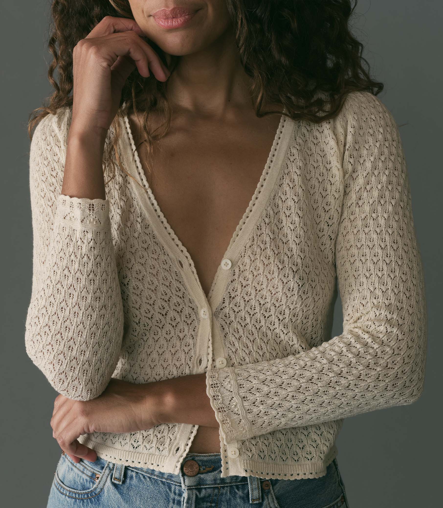 HMD -- CHANDEL CARDIGAN -- IVORY view 2
