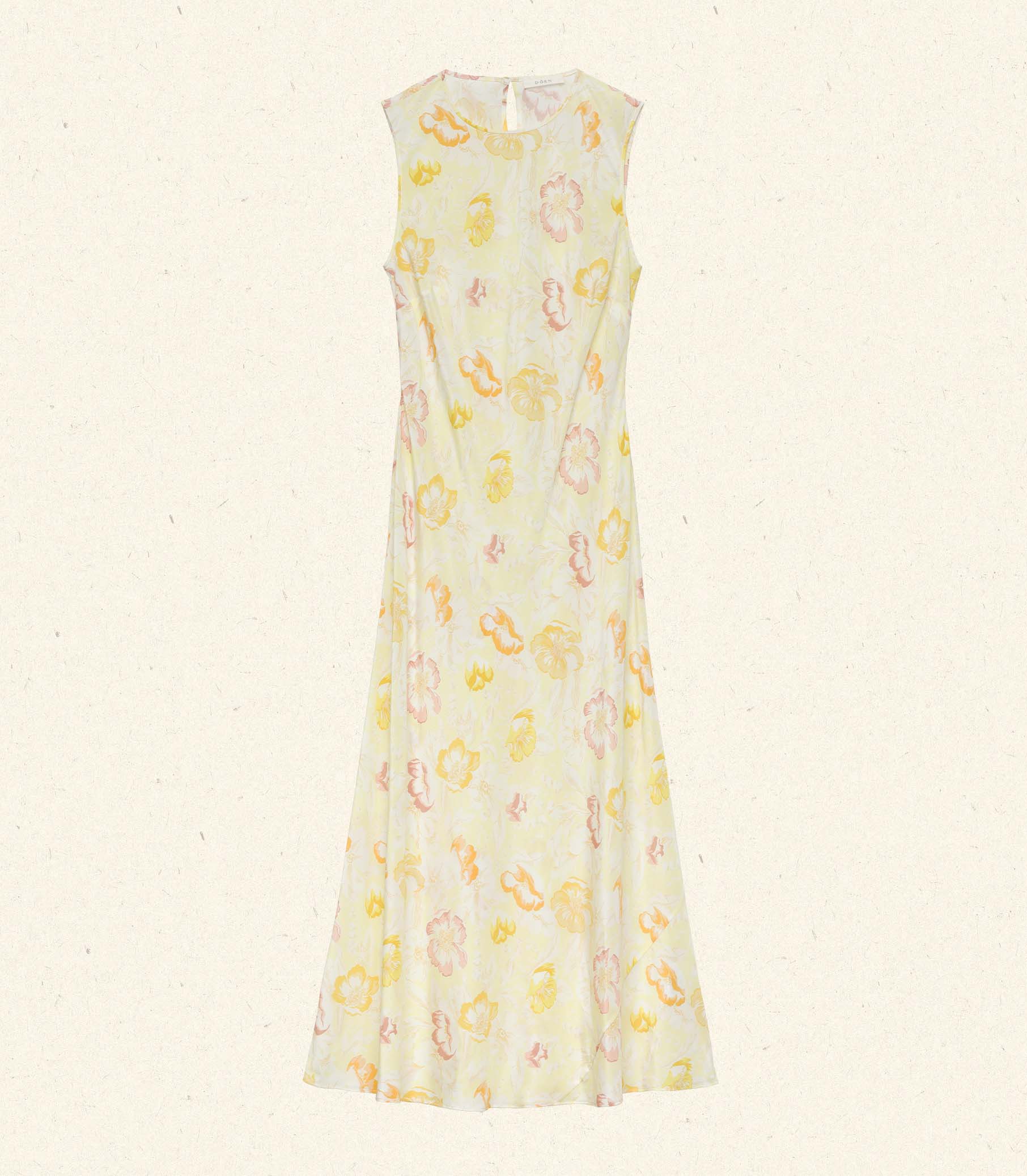 CHANDRA DRESS -- CITRON ANEMONE BLOOM view 10