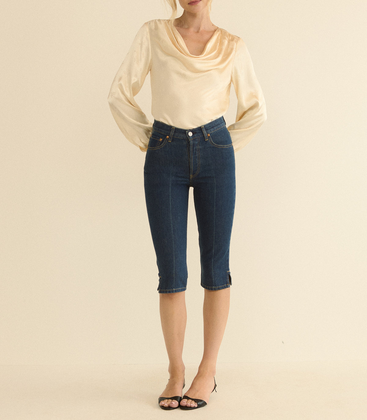 CHANTAL CAPRI -- CAVALAIRE DARK WASH view 3
