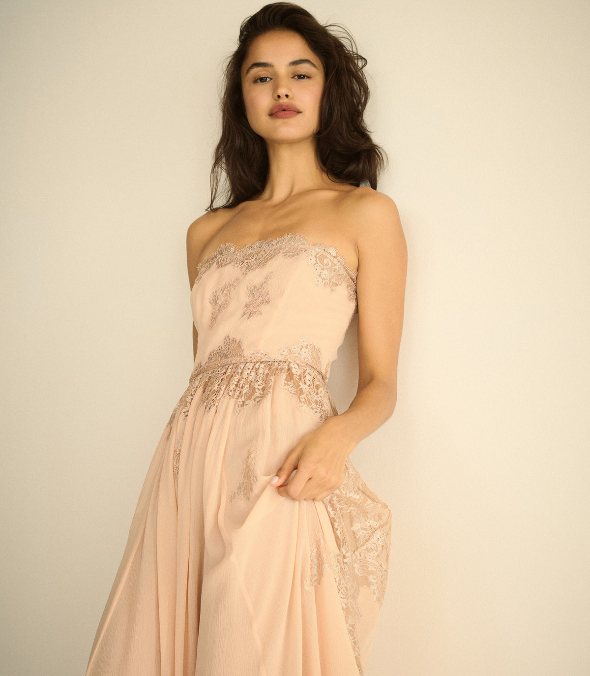 CHARISSE DRESS -- SHIMMERING SHELL view 4
