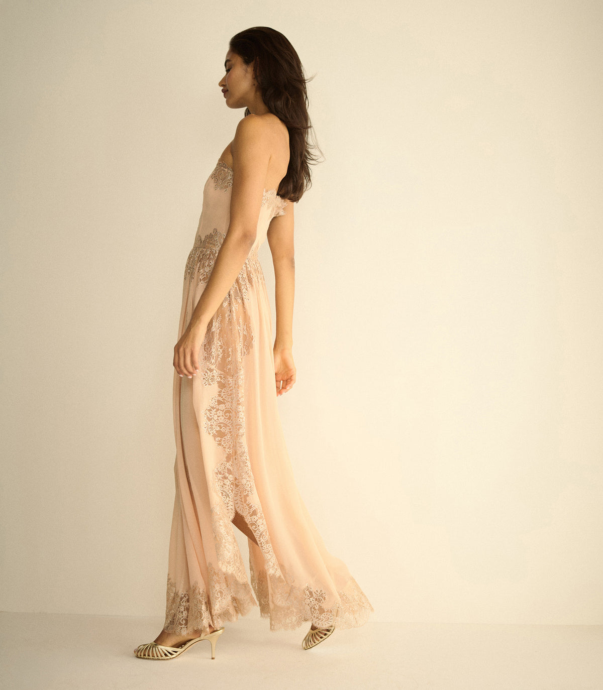 CHARISSE DRESS -- SHIMMERING SHELL view 1
