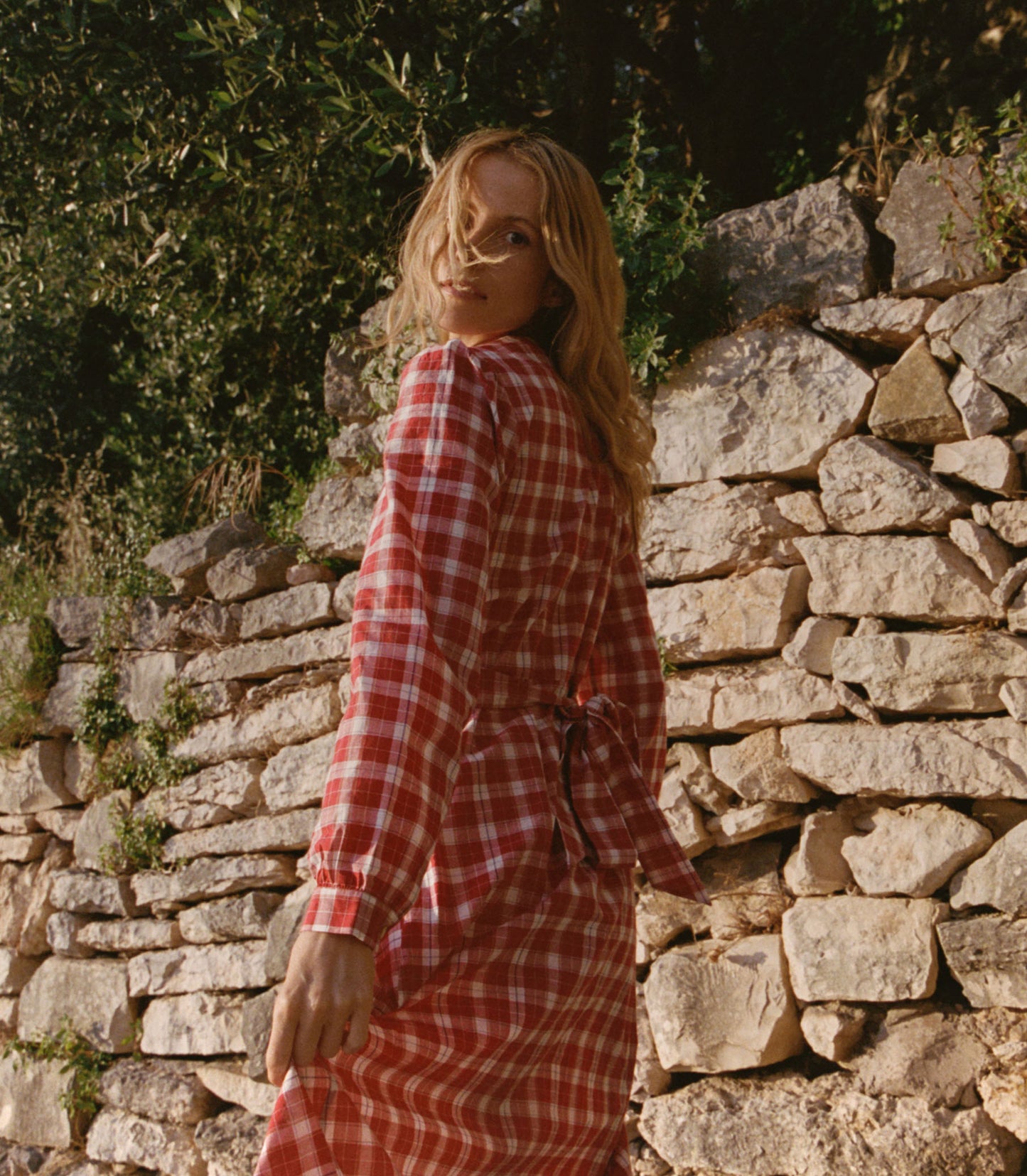 CHARLESTON DRESS -- ALSACE PLAID