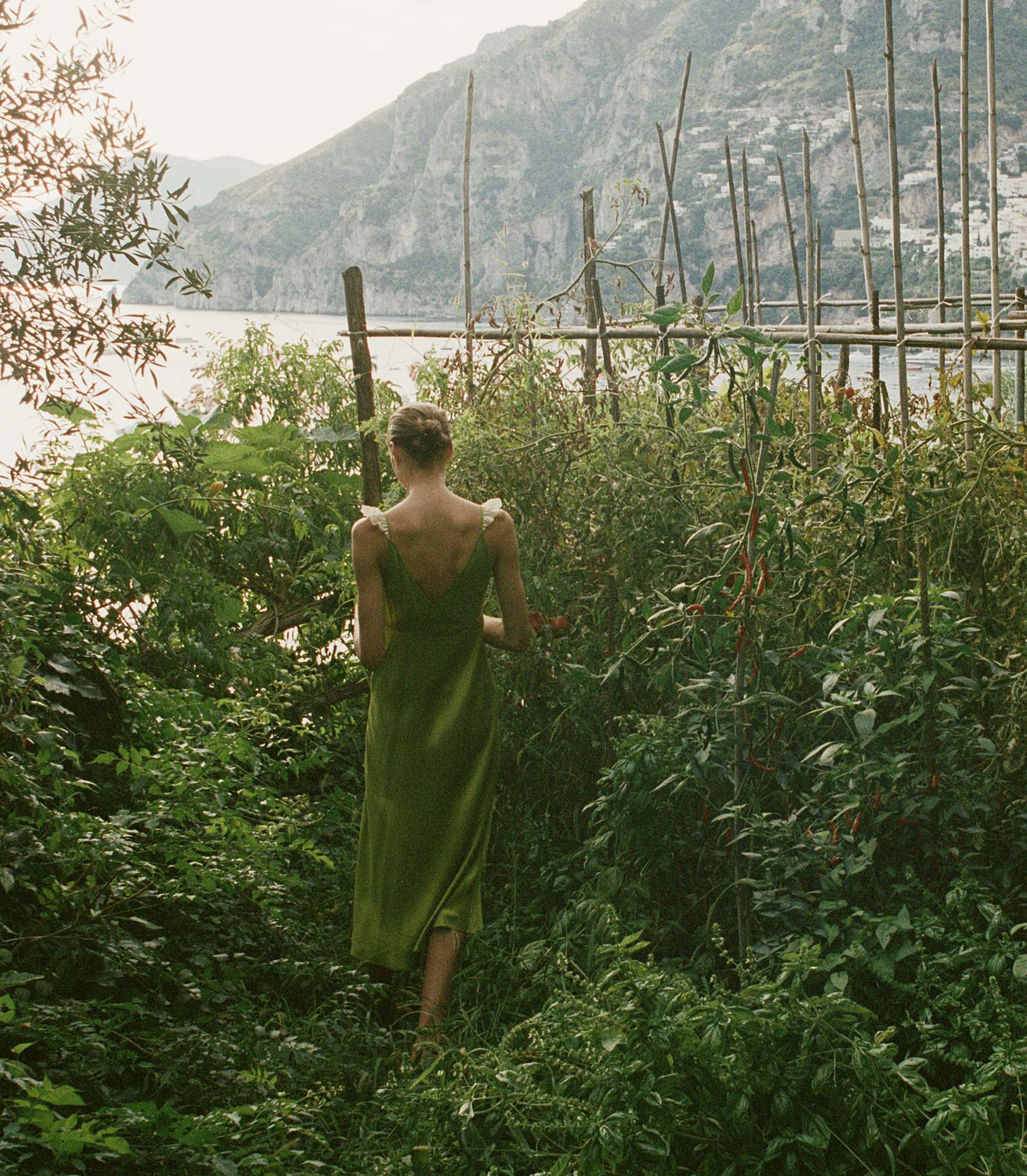 HMD -- CLAIRE DRESS -- CHARTREUSE view 6
