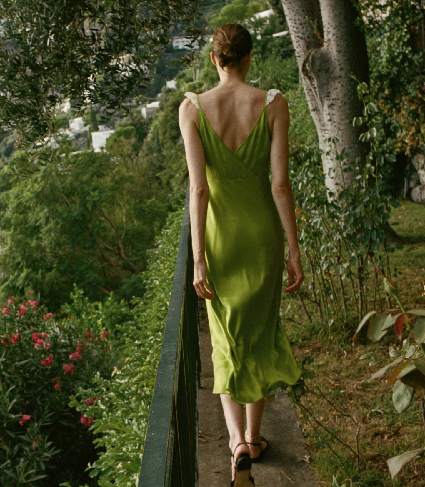 HMD -- CLAIRE DRESS -- CHARTREUSE