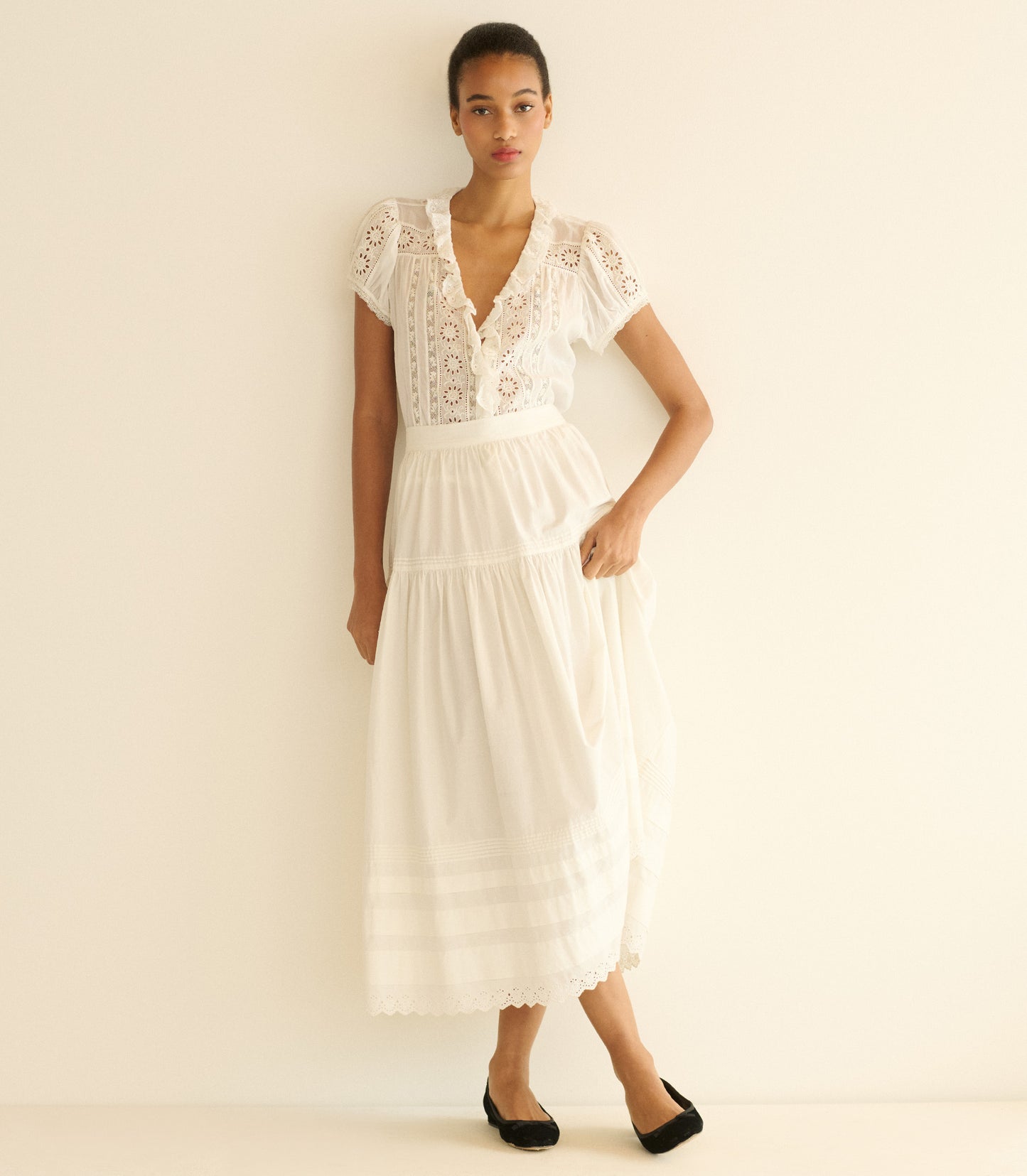 CLAIRETTE TOP -- SALT