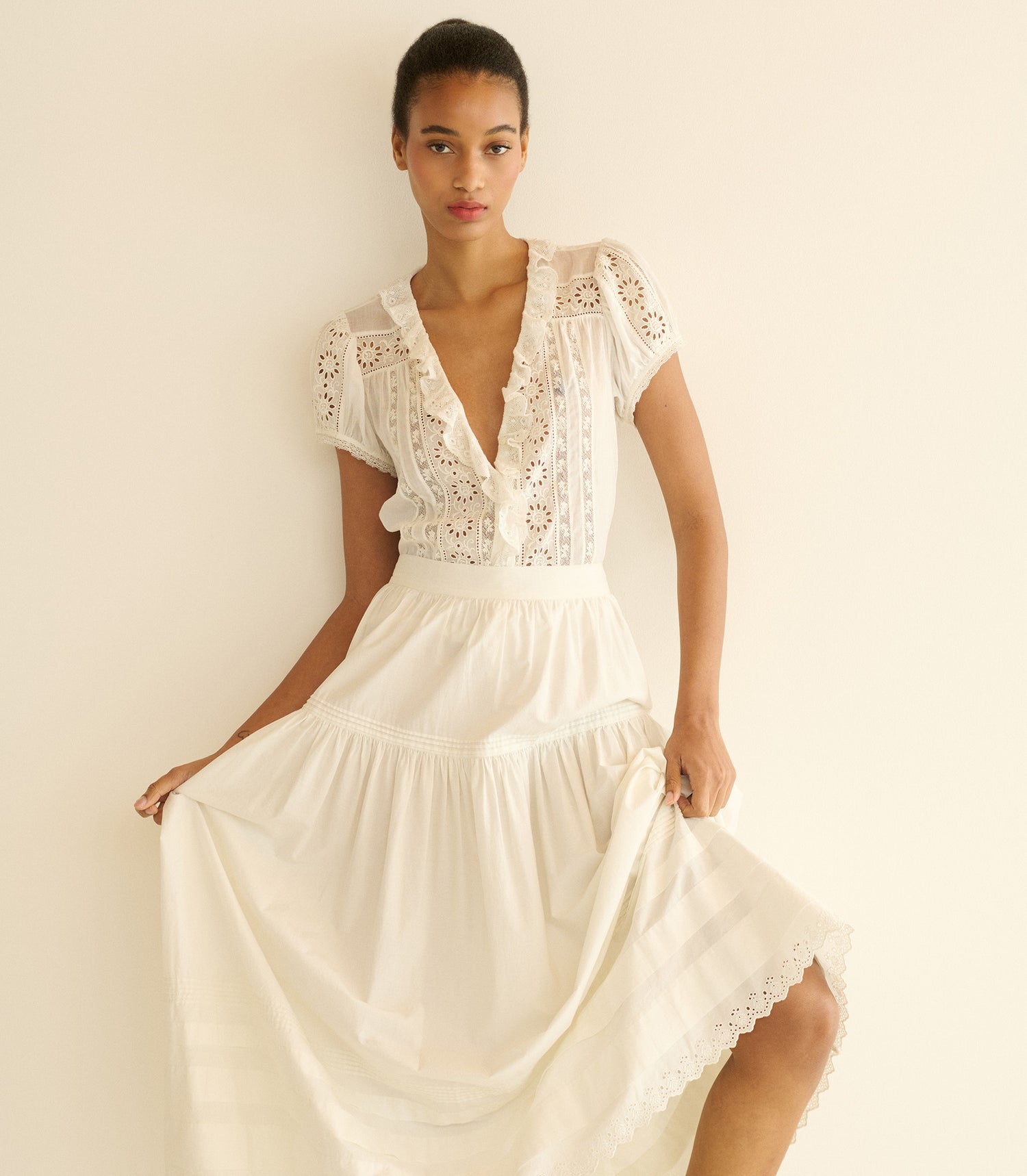 CLAIRETTE TOP -- SALT