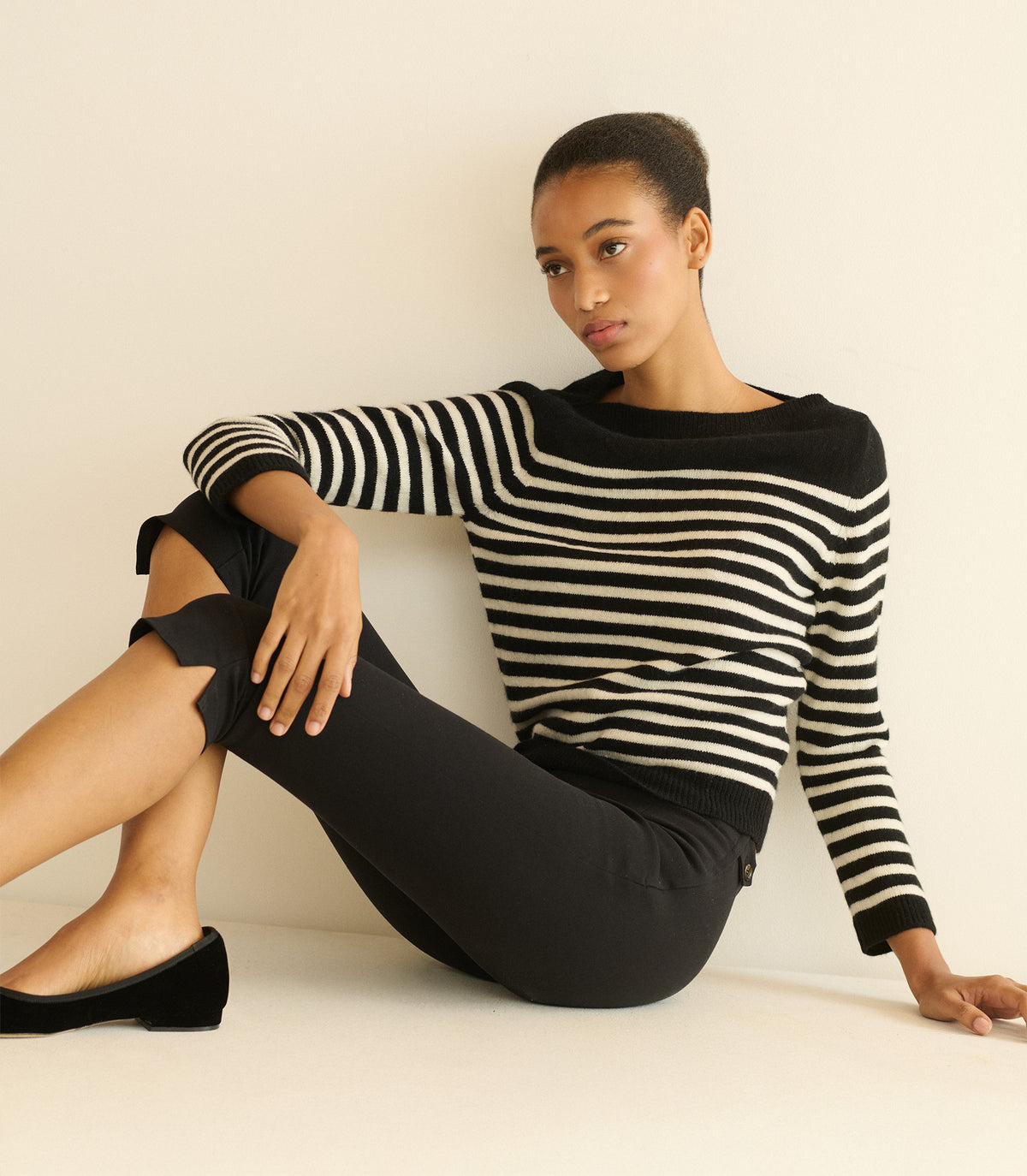 DOEN CLAIRMONT SWEATER -- MARCEAU STRIPE