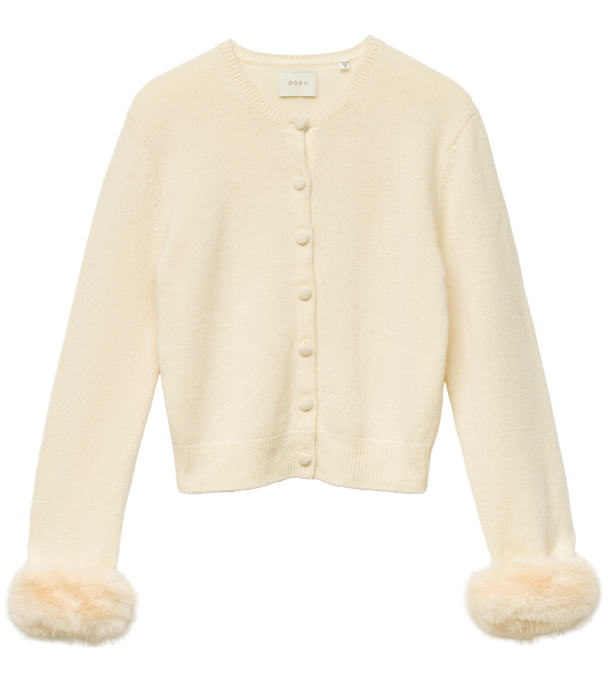 CLARA CASHMERE CARDIGAN -- VANILLA view 7
