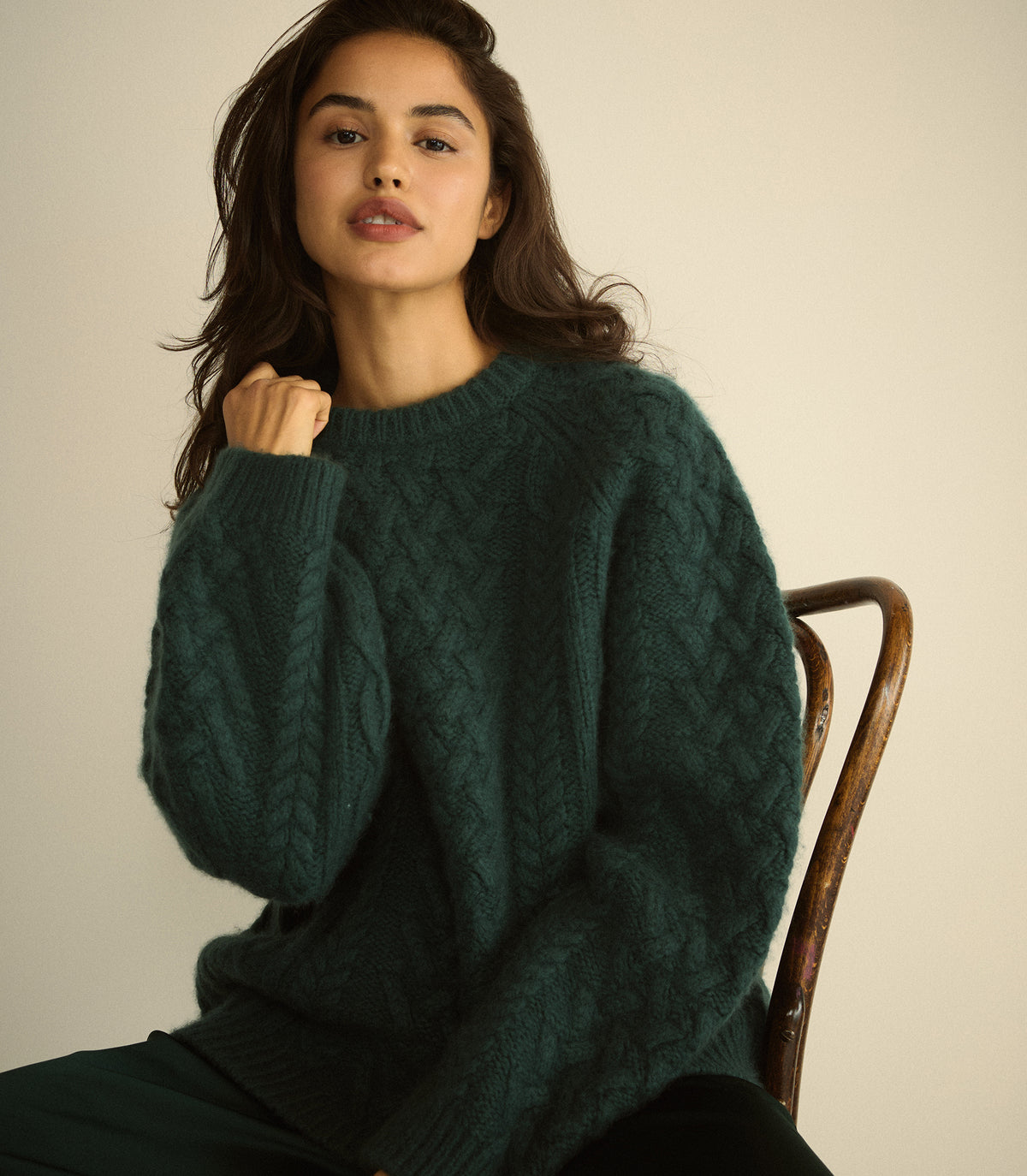 CLARENDON SWEATER -- SEA CLIFF view 1
