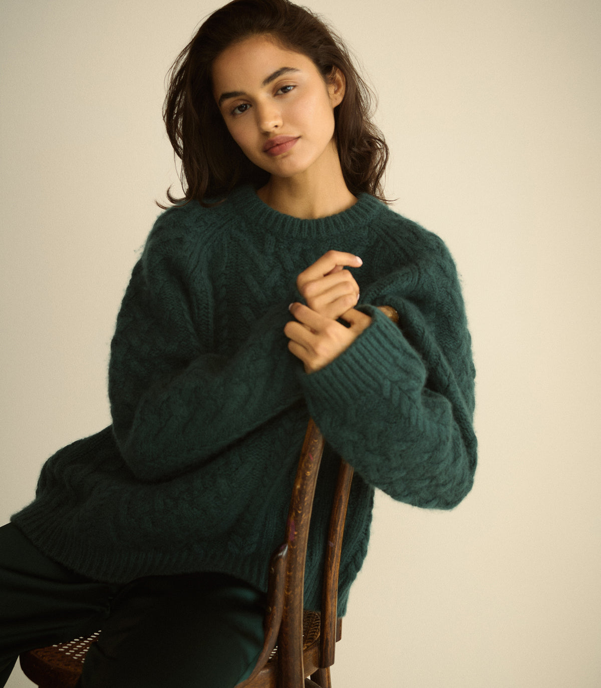 CLARENDON SWEATER -- SEA CLIFF view 4
