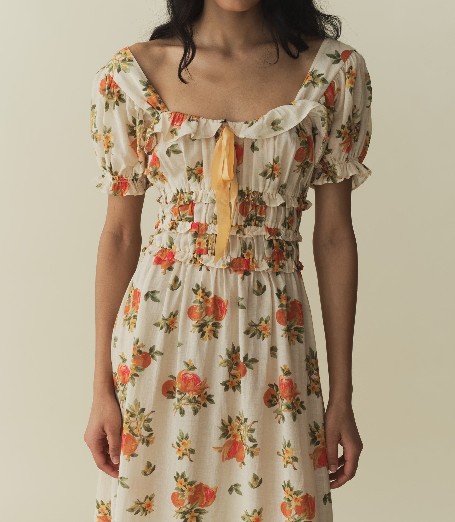 HMD -- CLARINET DRESS -- ORANGERIE FLORAL view 2
