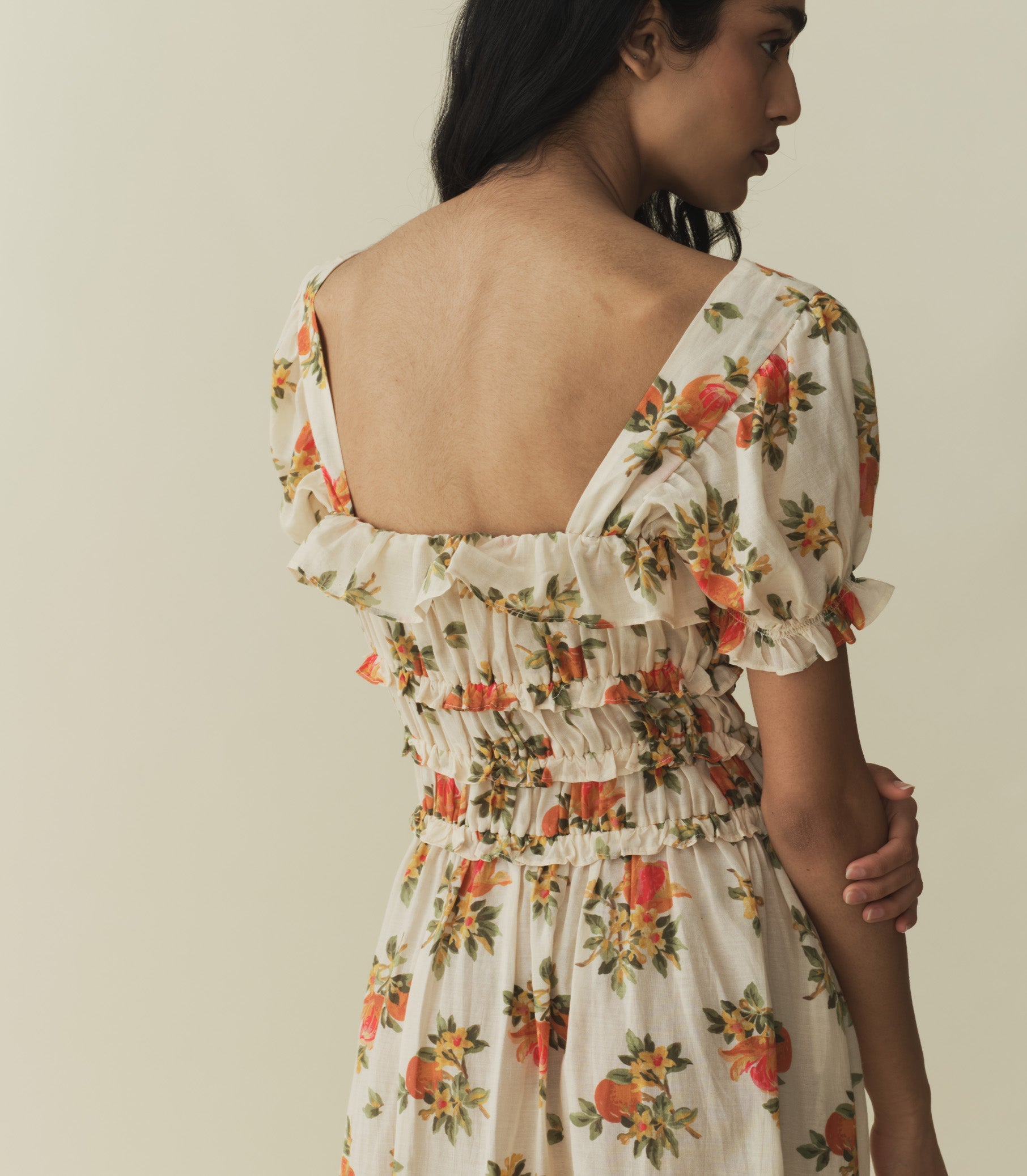 HMD -- CLARINET DRESS -- ORANGERIE FLORAL view 4
