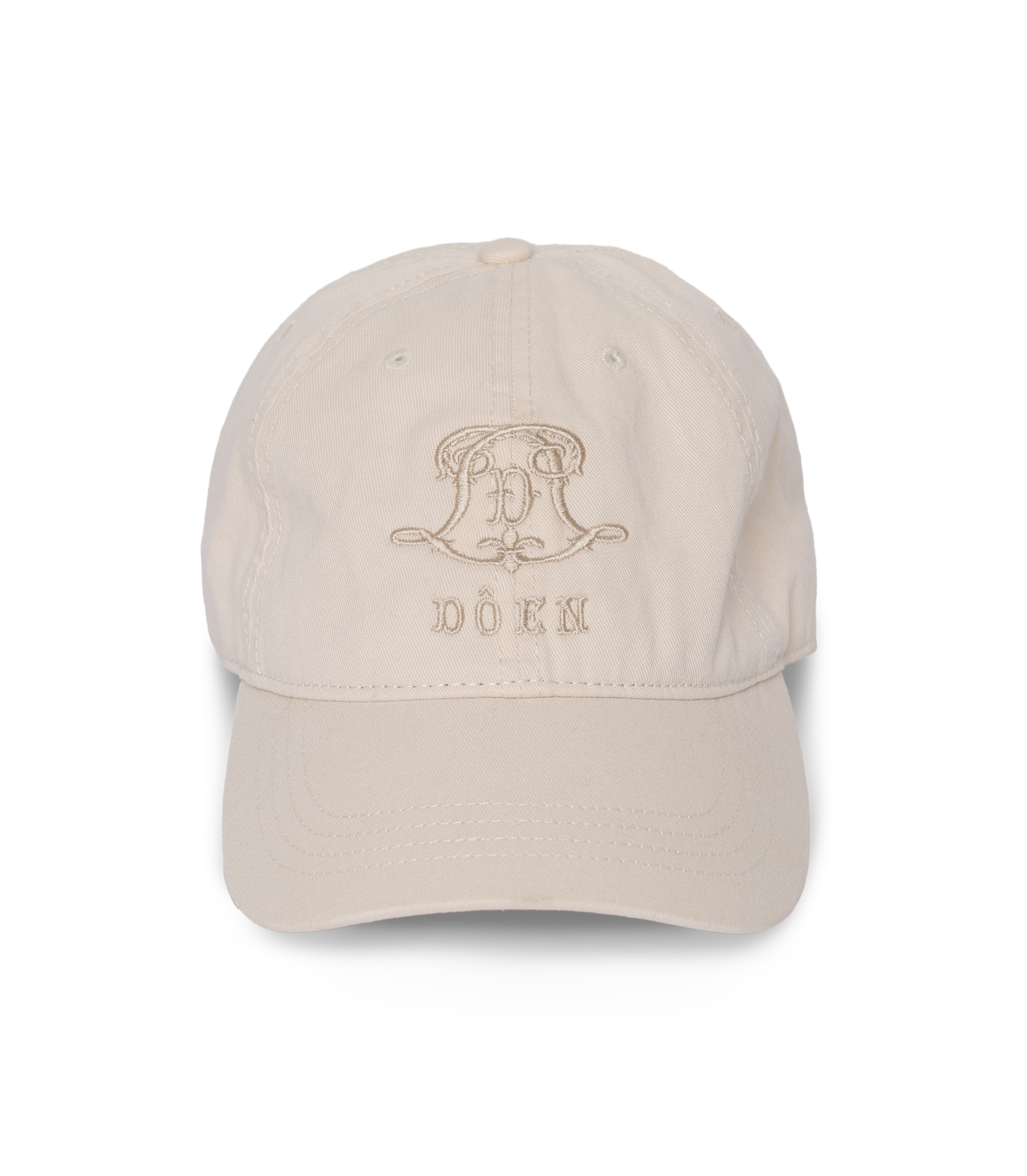 CLARO BASEBALL HAT -- CREAM COTTON view 3
