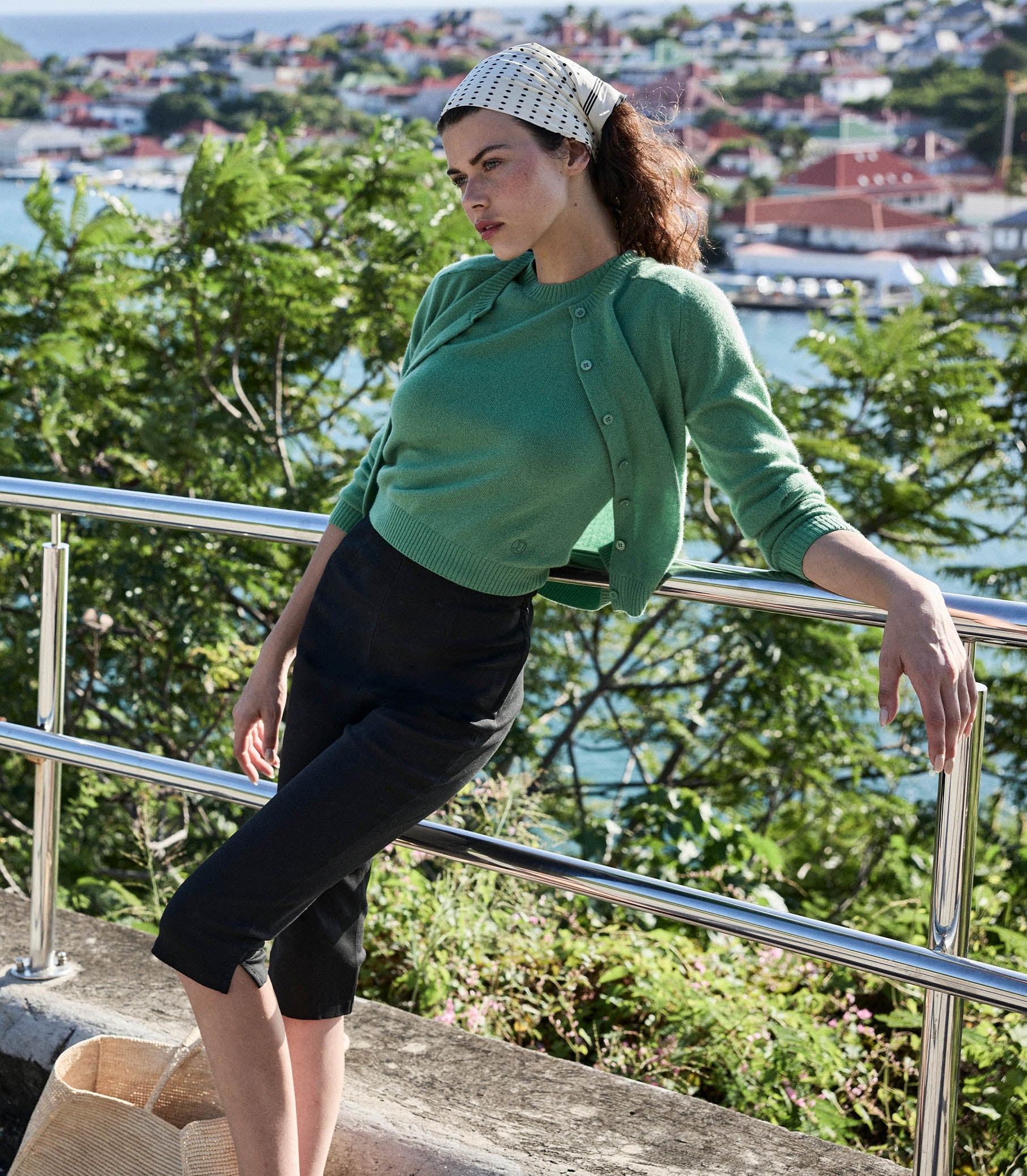 HMD -- CLAUDINE CARDIGAN -- LIGHT KELLY GREEN view 4
