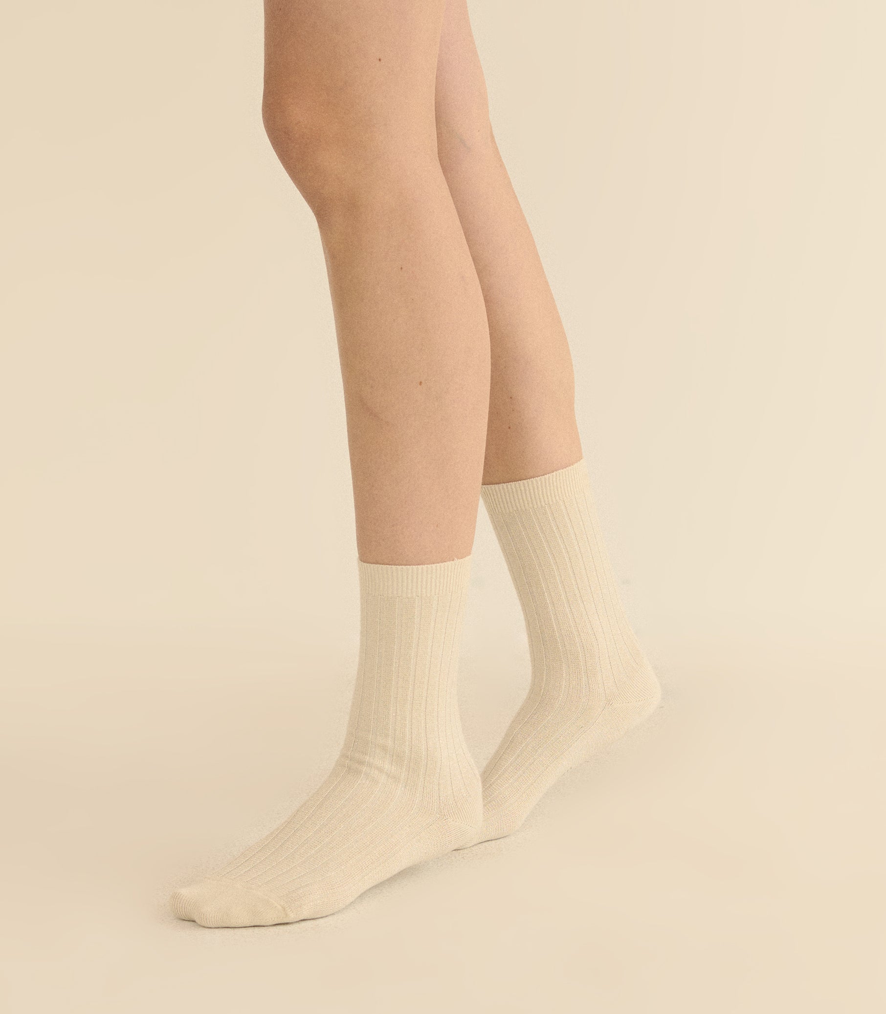 COLLÉGIEN VICTOIRE GLITTER CREW SOCKS -- DOUX ANGEUAX view 1
