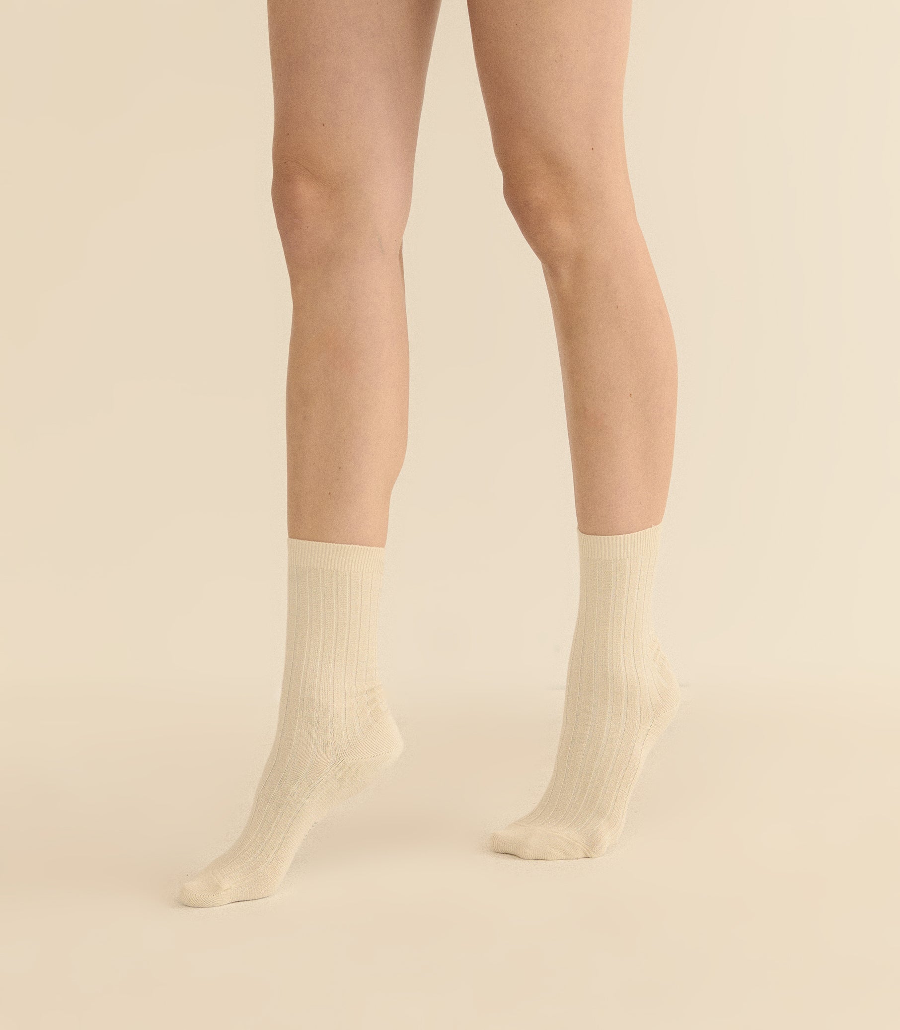 COLLÉGIEN VICTOIRE GLITTER CREW SOCKS -- DOUX ANGEUAX view 3

