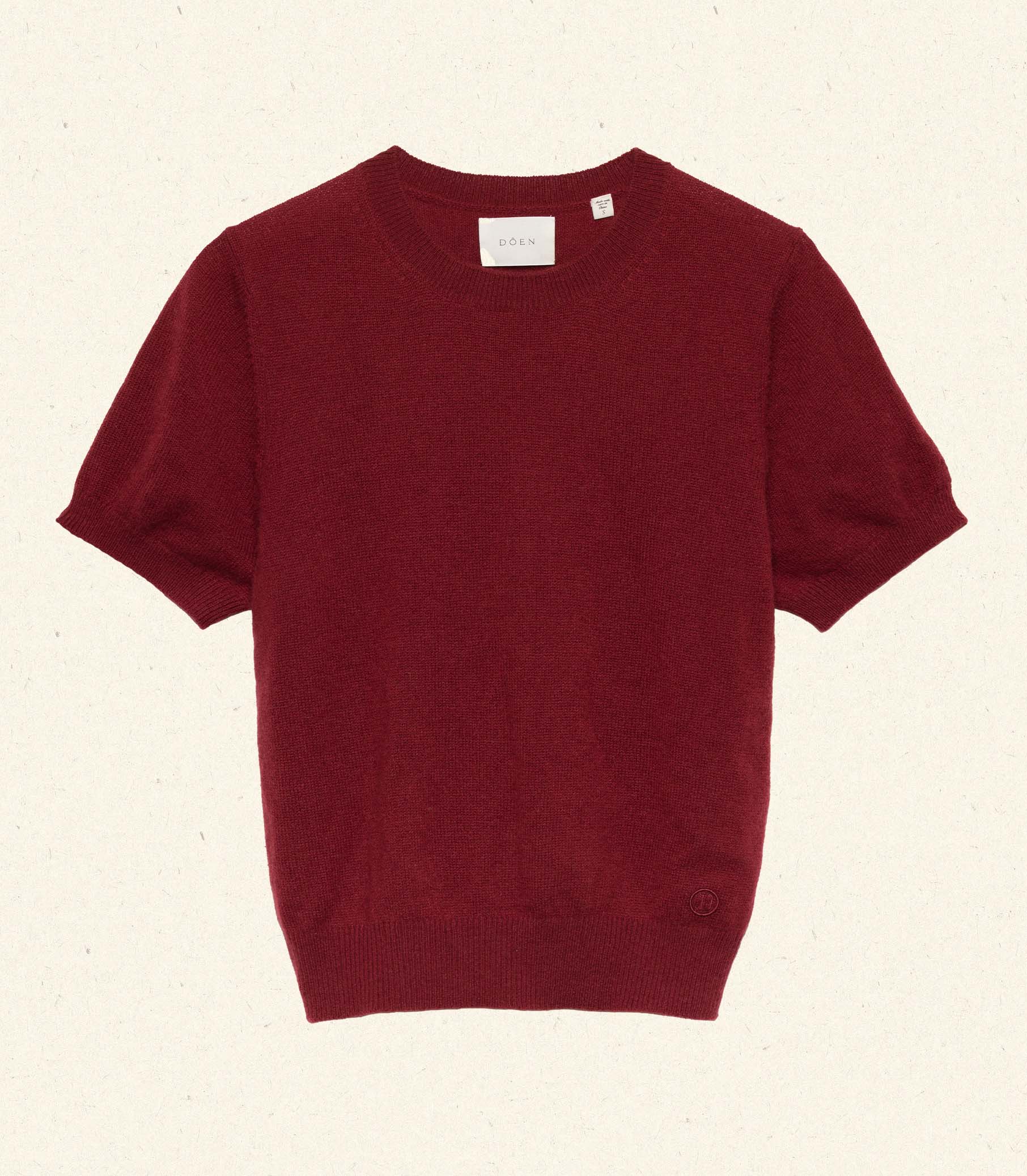 COLOMBE CASHMERE TOP -- MALBEC view 6