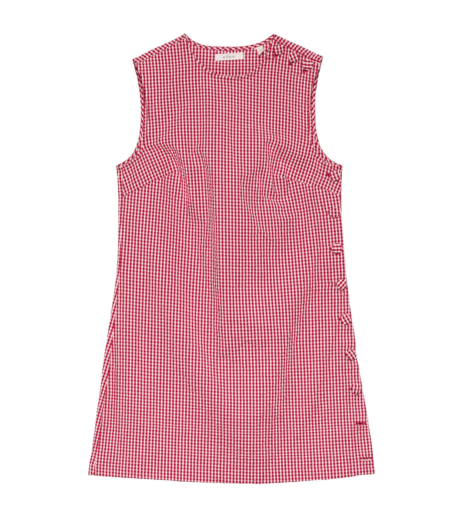 HMD -- CORALIE DRESS -- ROUGE LA MADDALENA GINGHAM view 6
