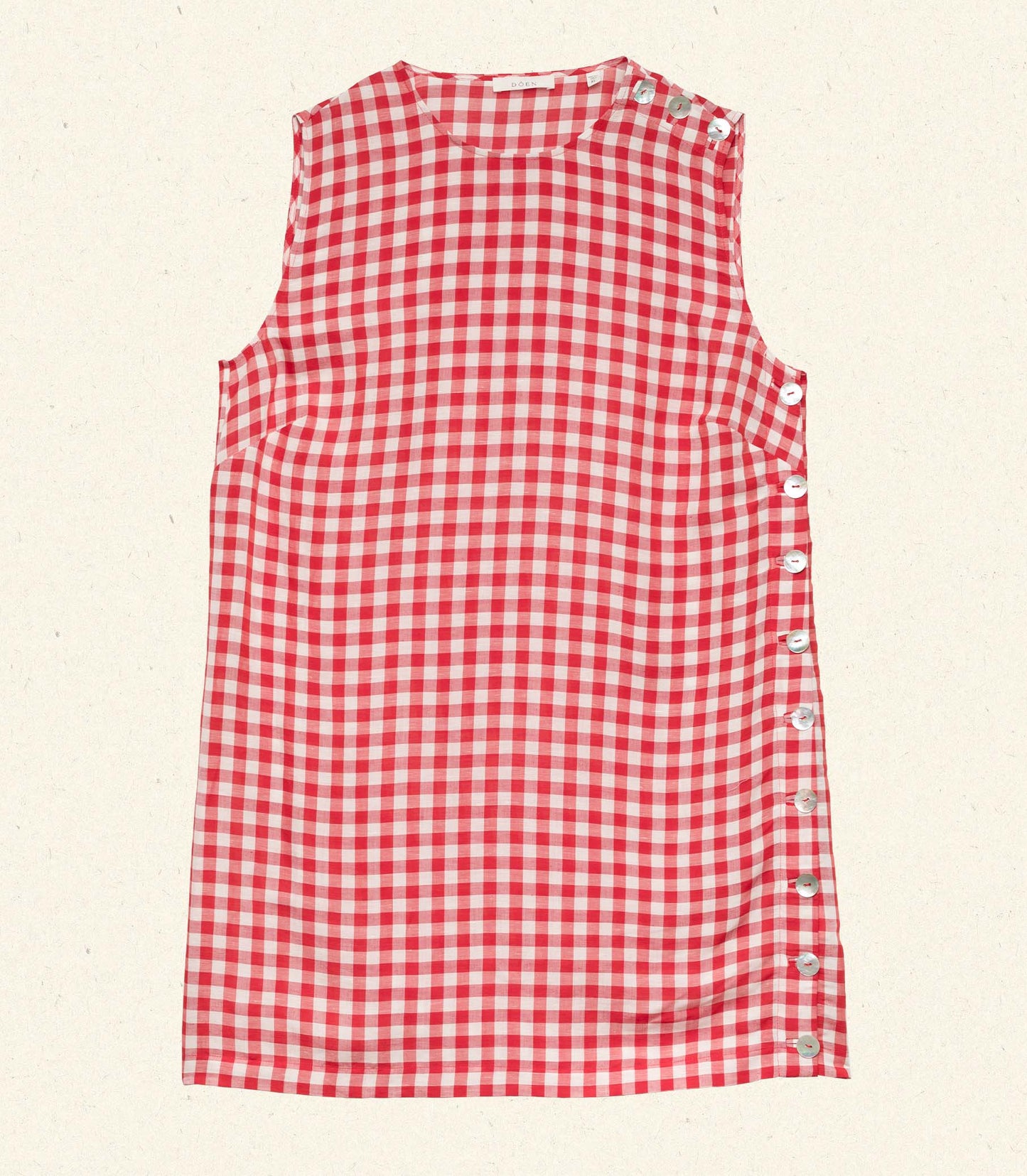 HMD -- CORALIE DRESS -- SCARLET MARILYN GINGHAM