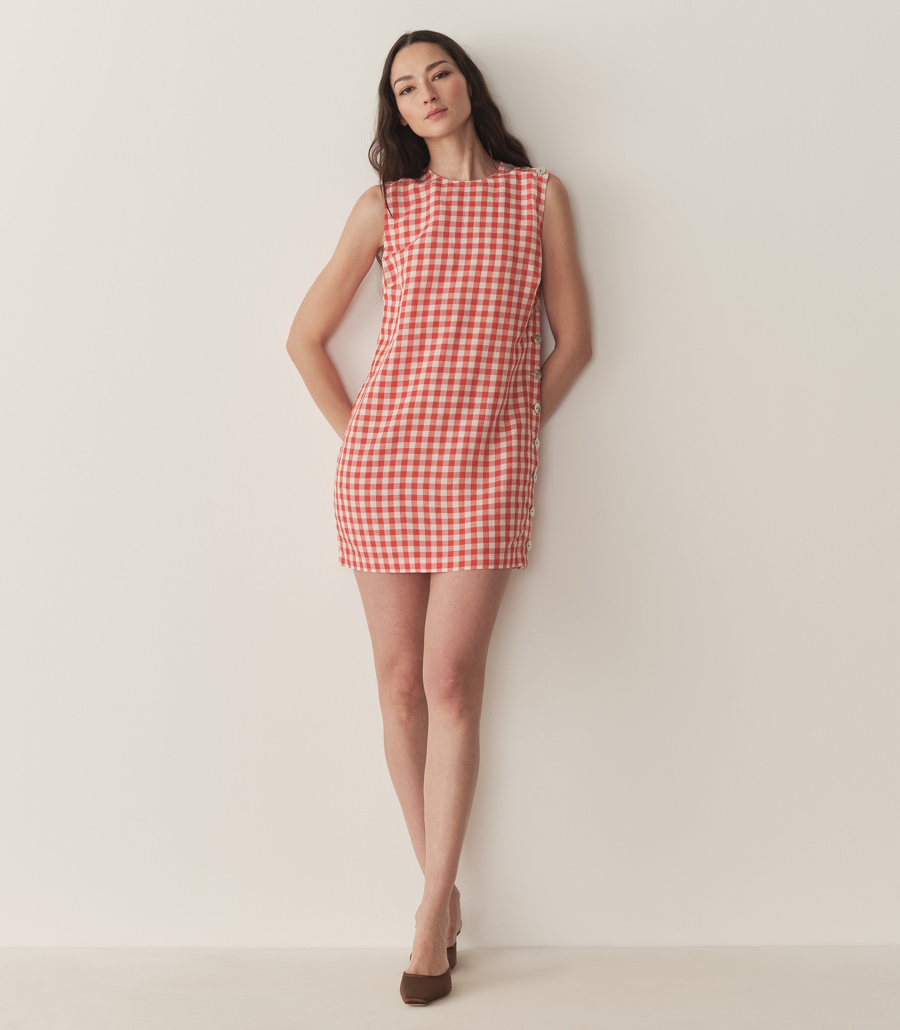HMD -- CORALIE DRESS -- SCARLET MARILYN GINGHAM view 7
