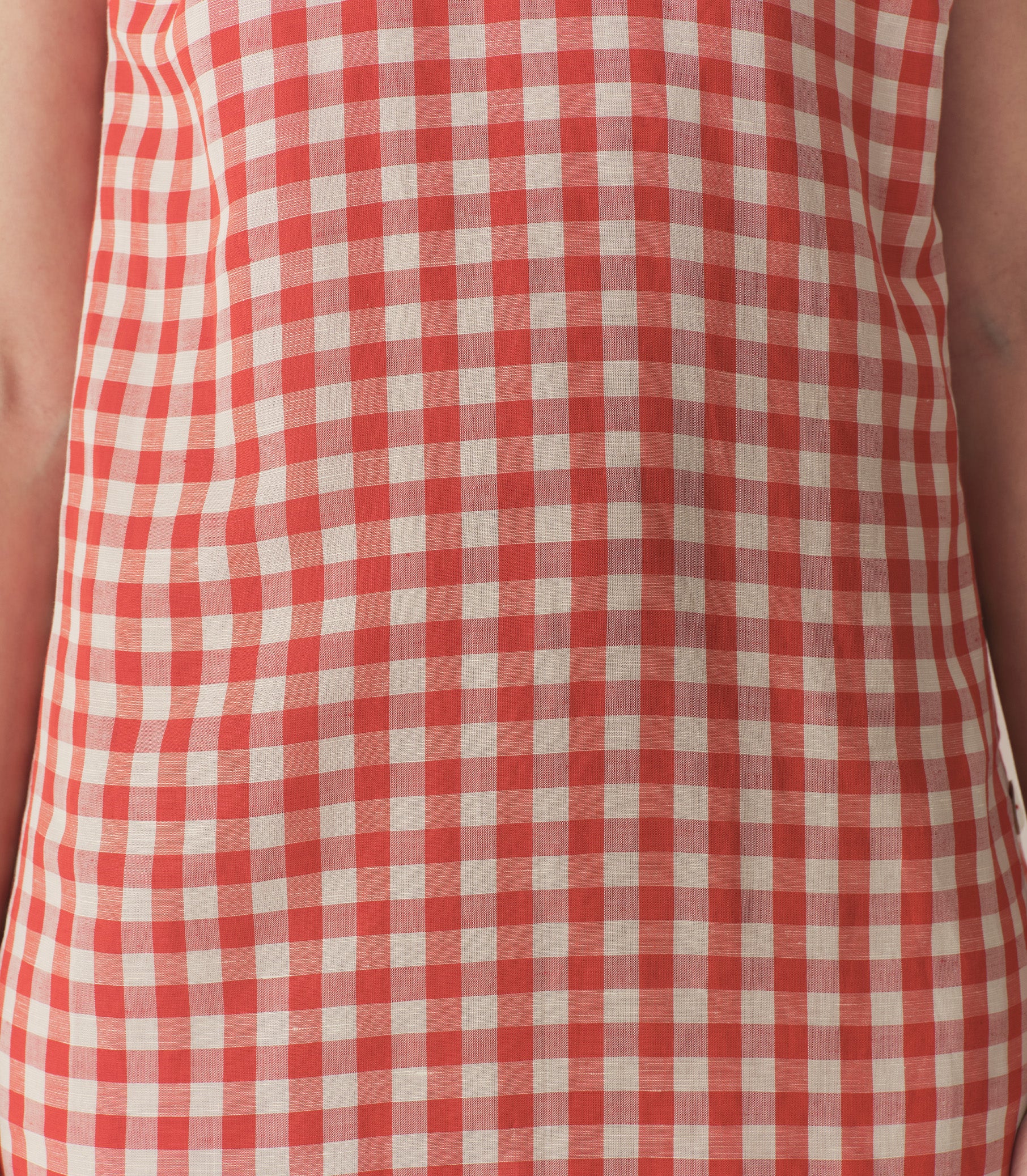 CORALIE DRESS -- SCARLET MARILYN GINGHAM view 8