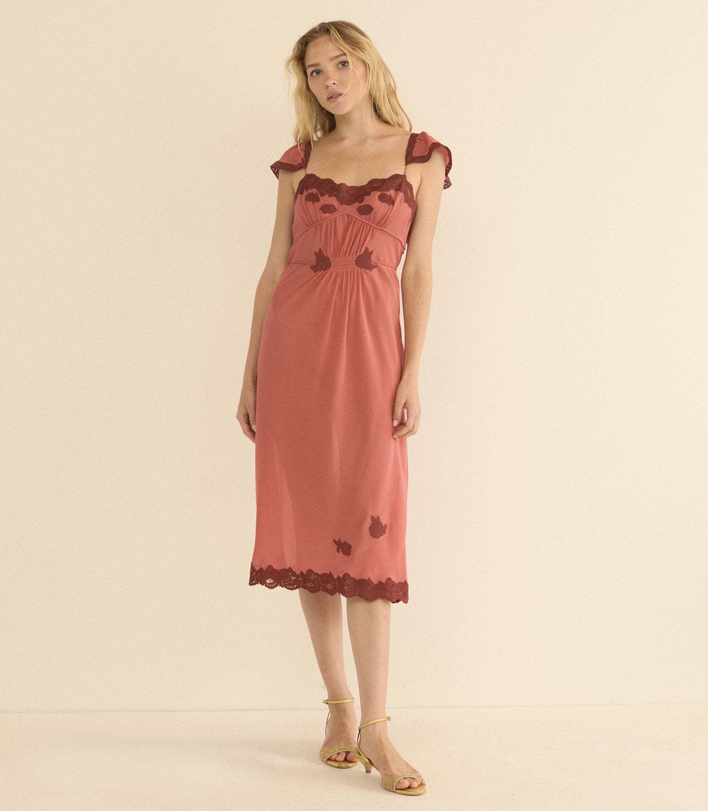 CORIELLE DRESS -- MIRAGE PINK