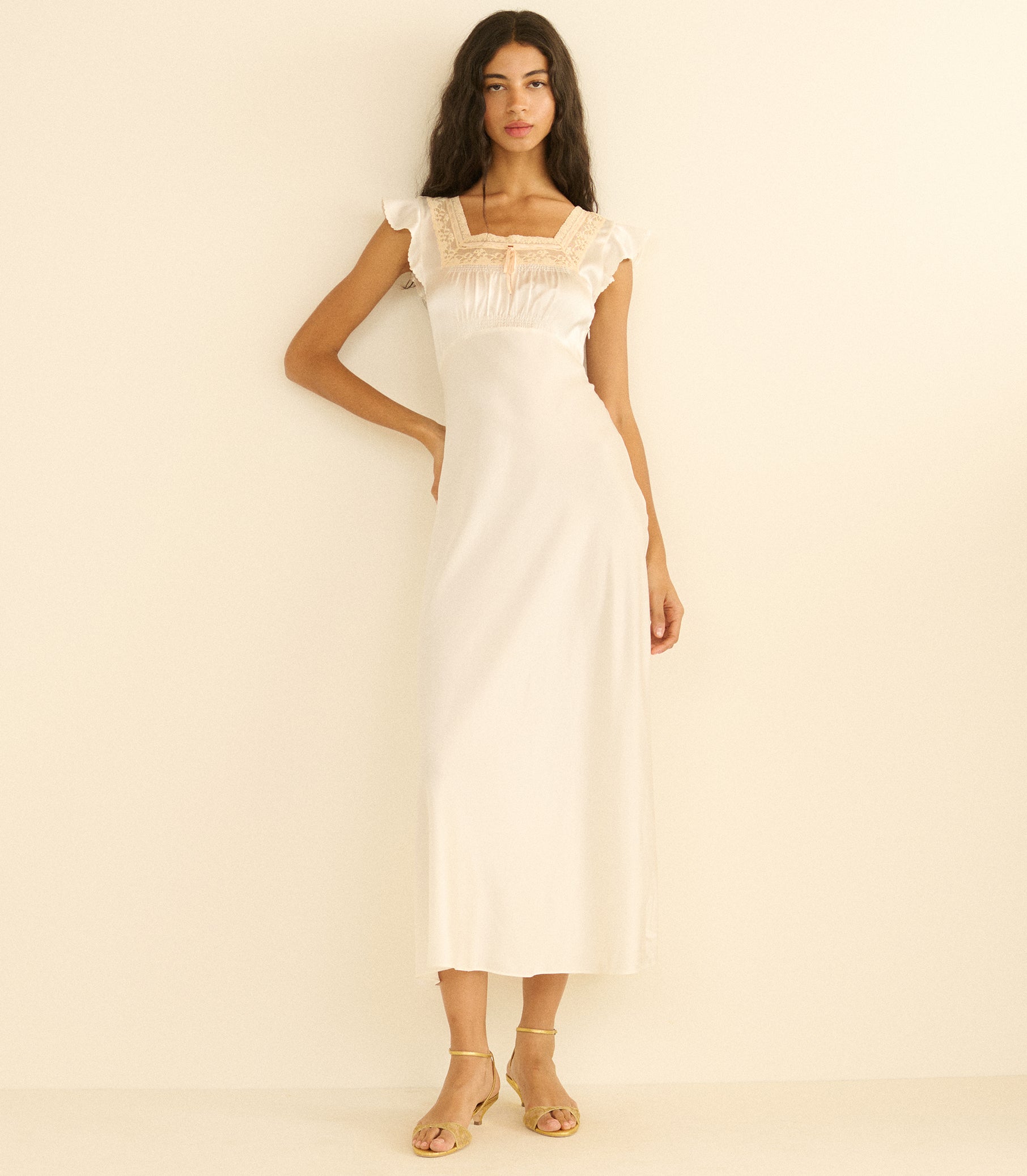 cesarina dress from dôen Corina Dress - Salt