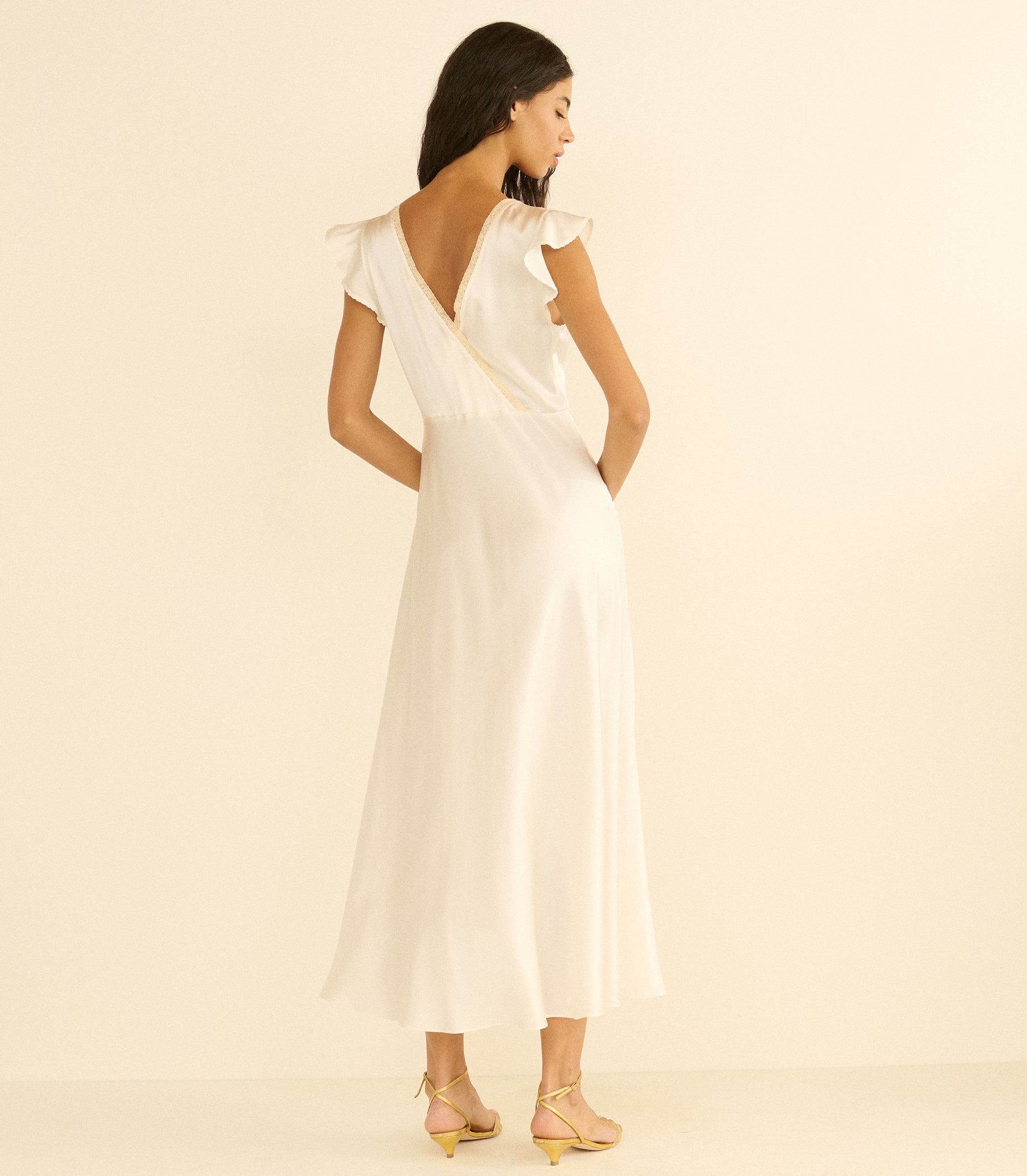 cesarina dress from den Midnight in Paris @alexnoiret wears our just-in DEN Heirloom Cesarina Dress, a '90s-inspired cap-sleeved treasure crafted in sumptuous Italian cotton velvet ~ Video