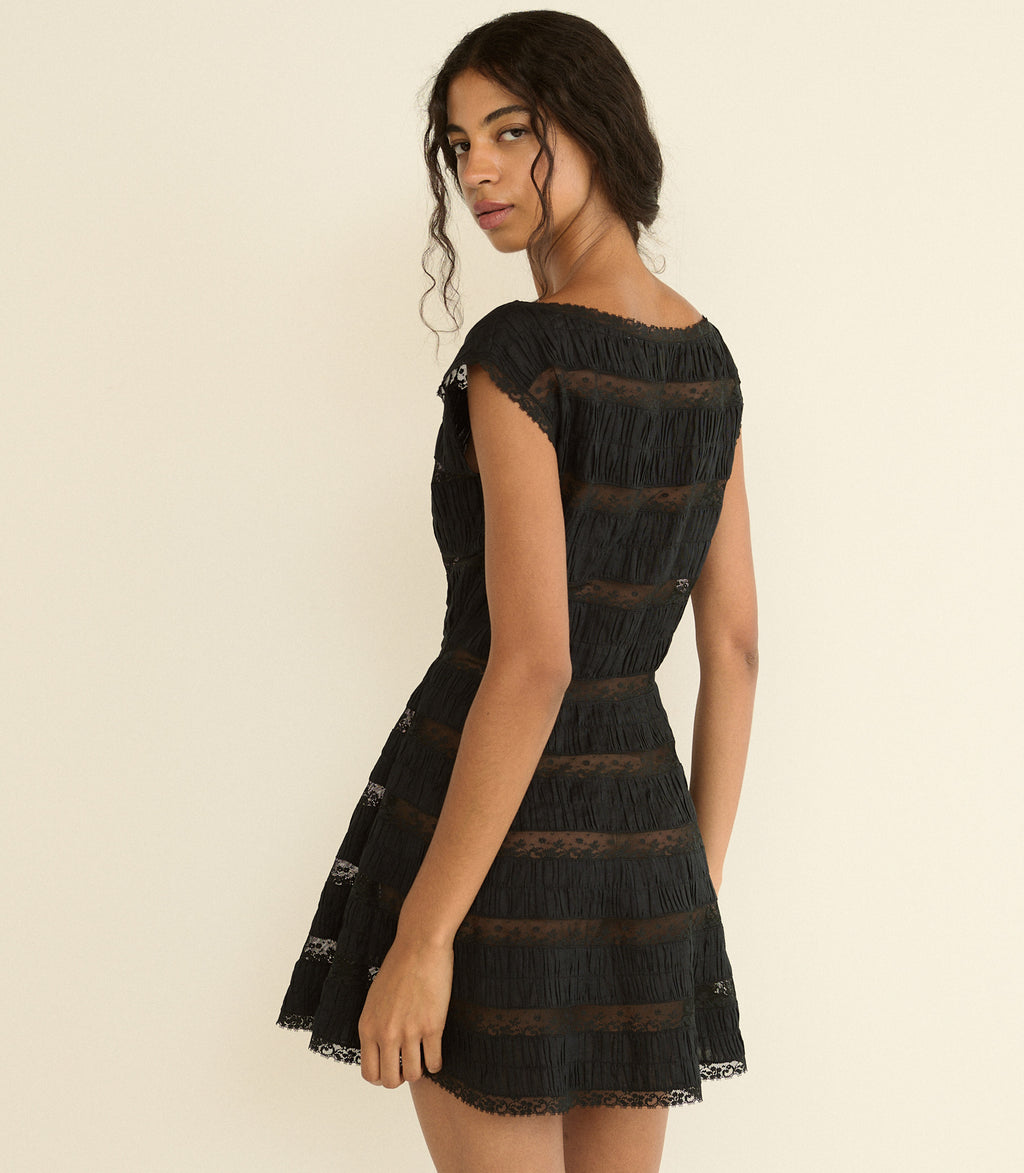 cornelia mini dress - black Cornella pillar:tops rac trim Relaxed fit Gap Factory Womens XL Style:Classic Cathedral (100