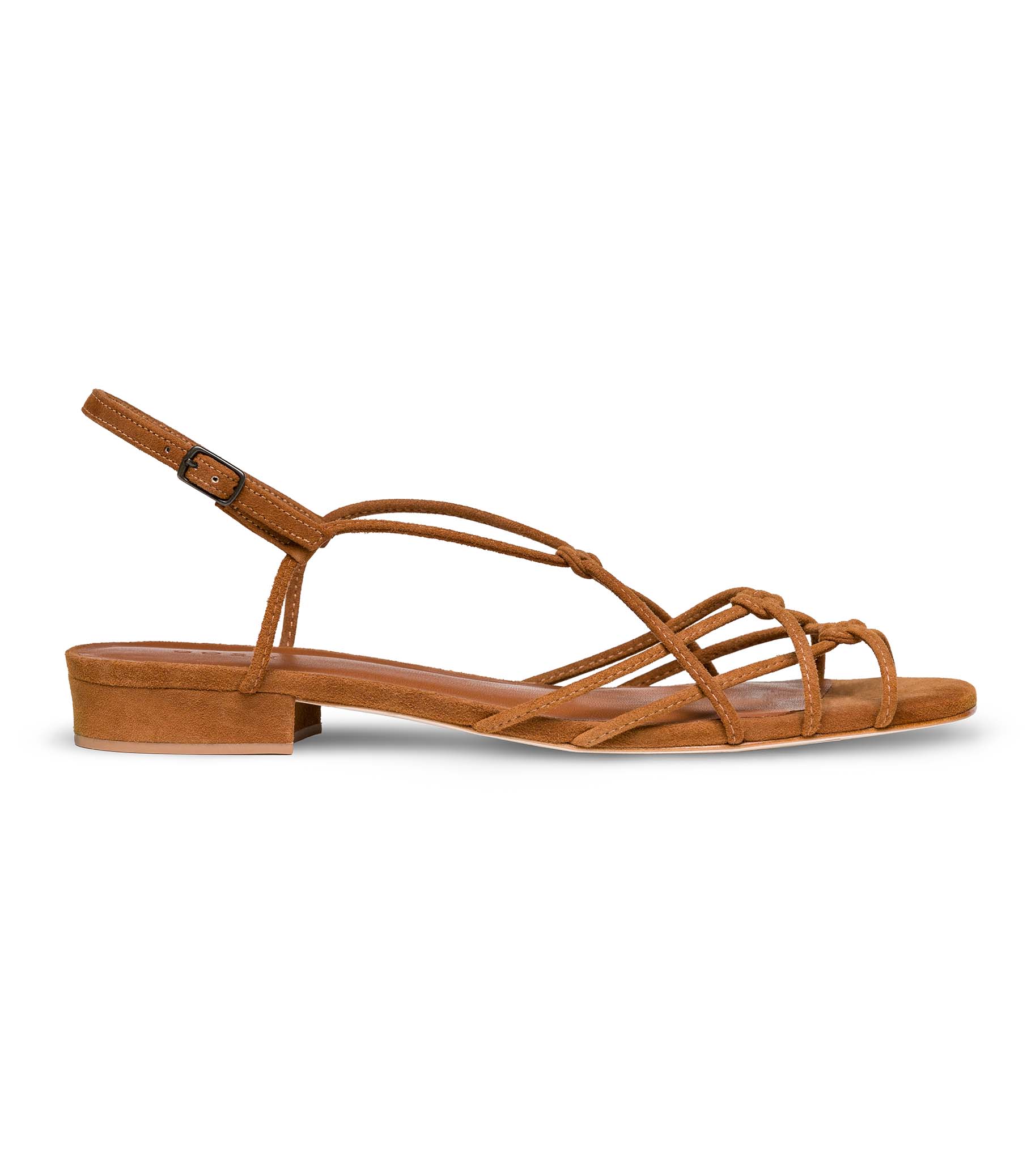 CORSICA SANDAL -- COGNAC SUEDE view 4