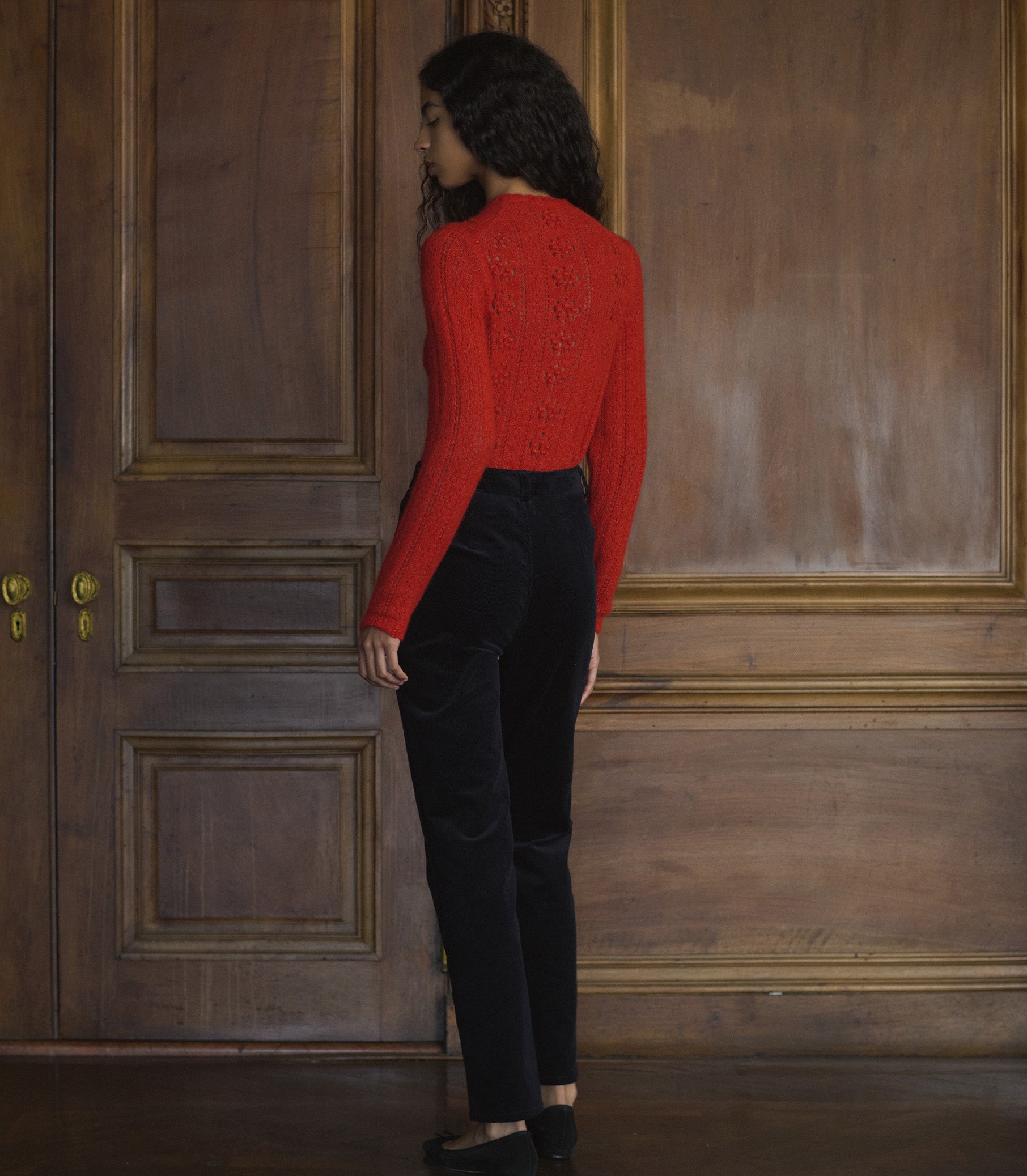 COSETTE CARDIGAN -- CERISE view 7