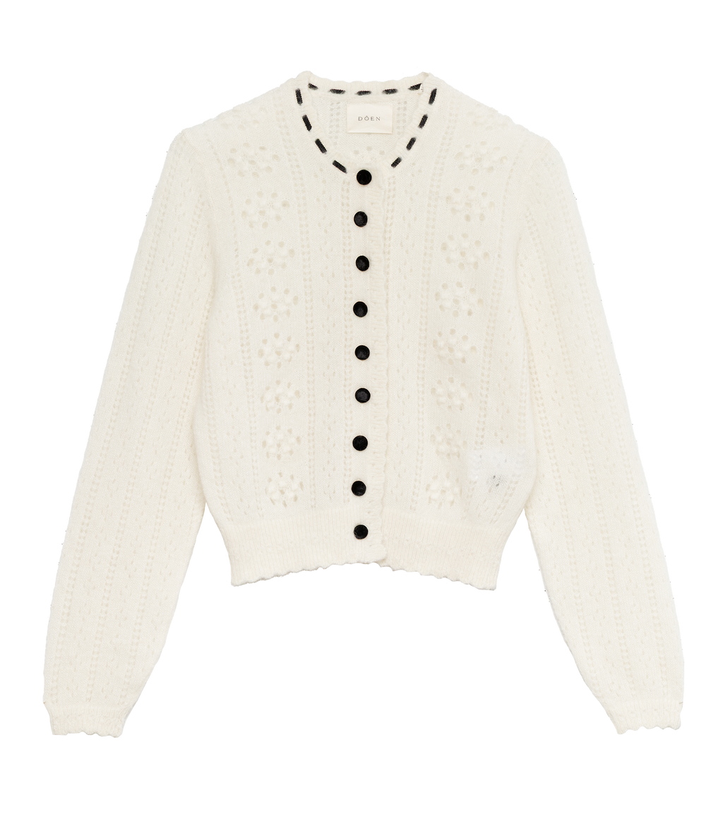 Cosette Cardigan - Ivory | DÔEN