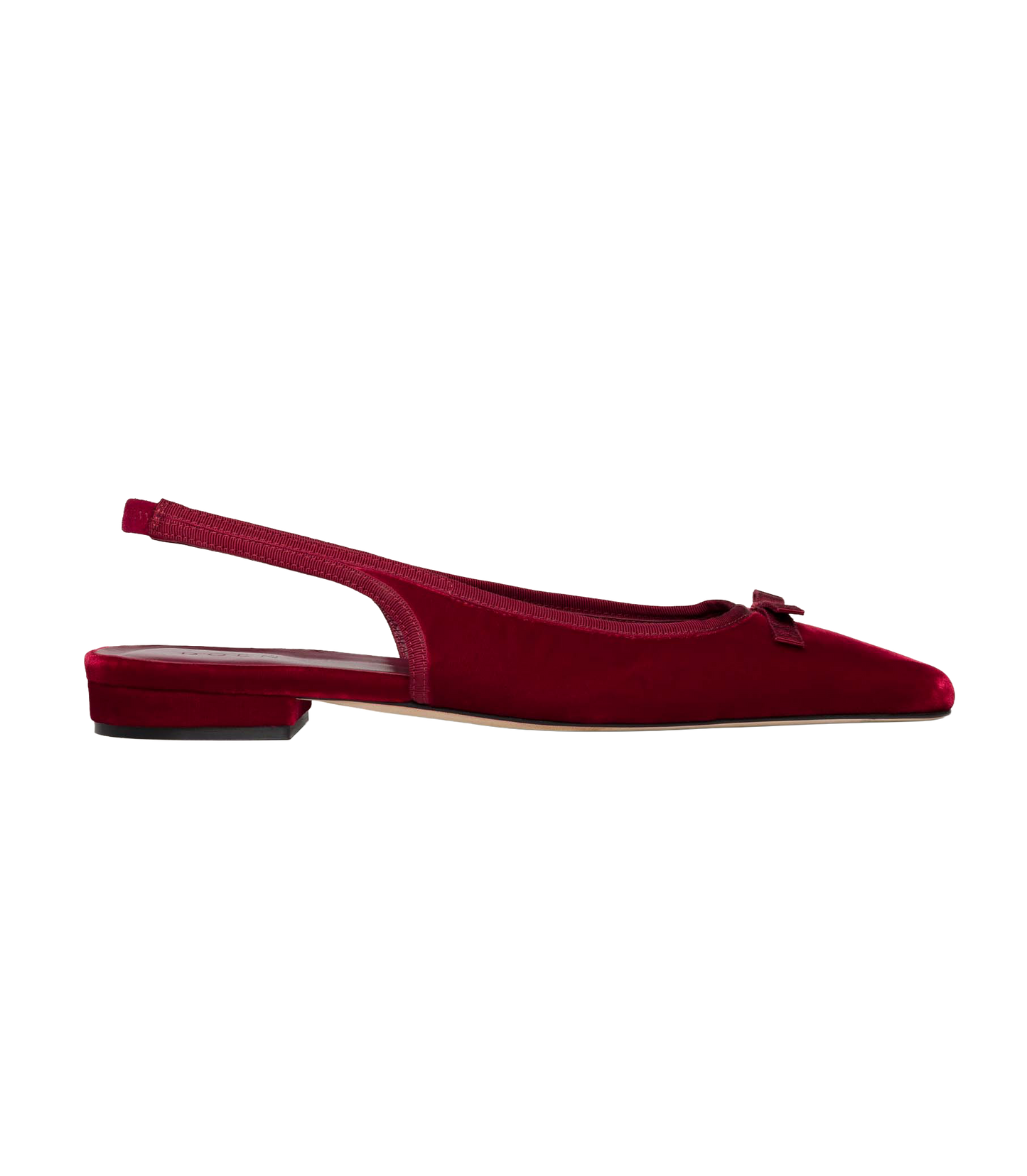 COSSIMA SLINGBACK -- RUBY VELVET