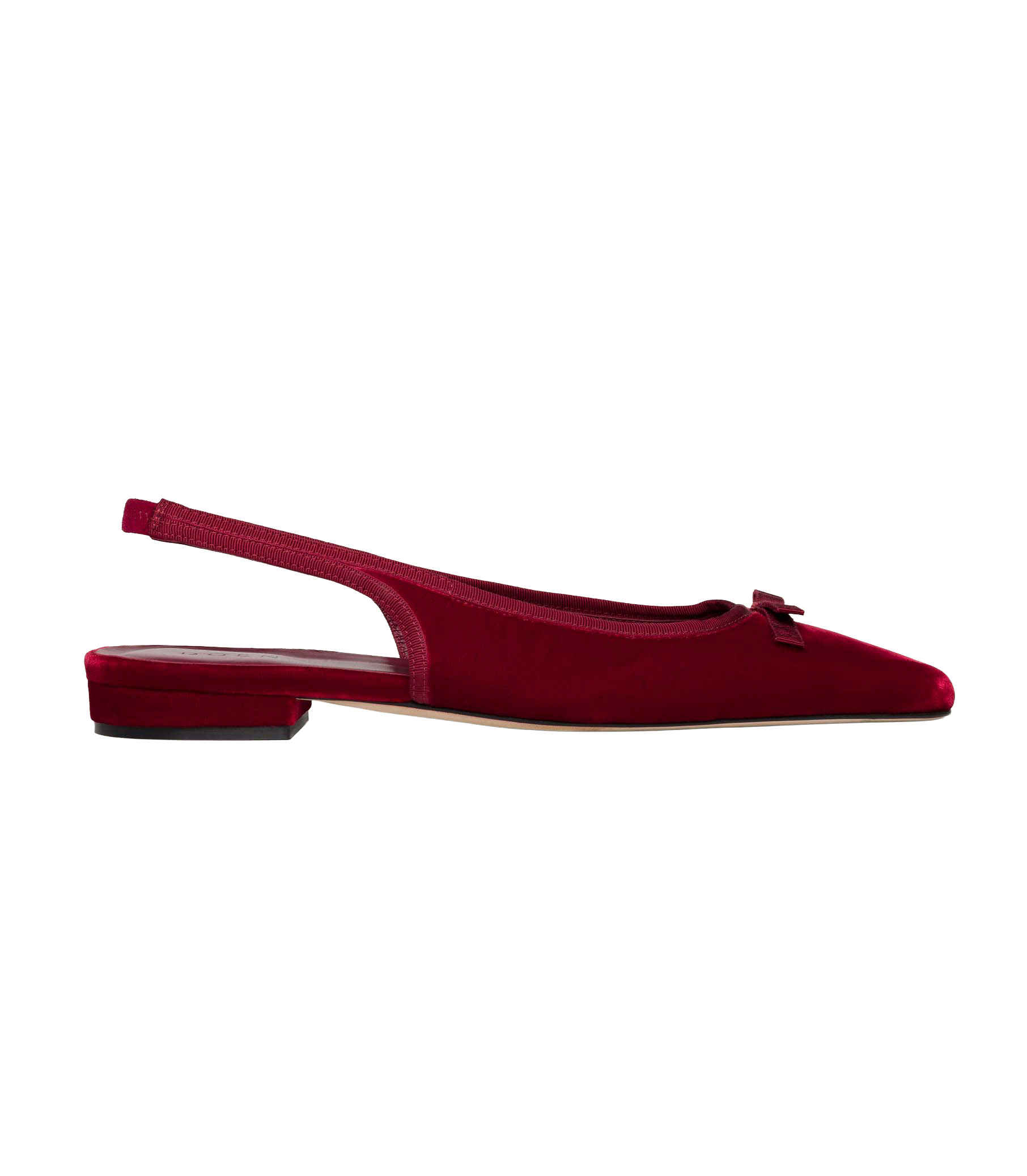 COSSIMA SLINGBACK -- RUBY VELVET view 4