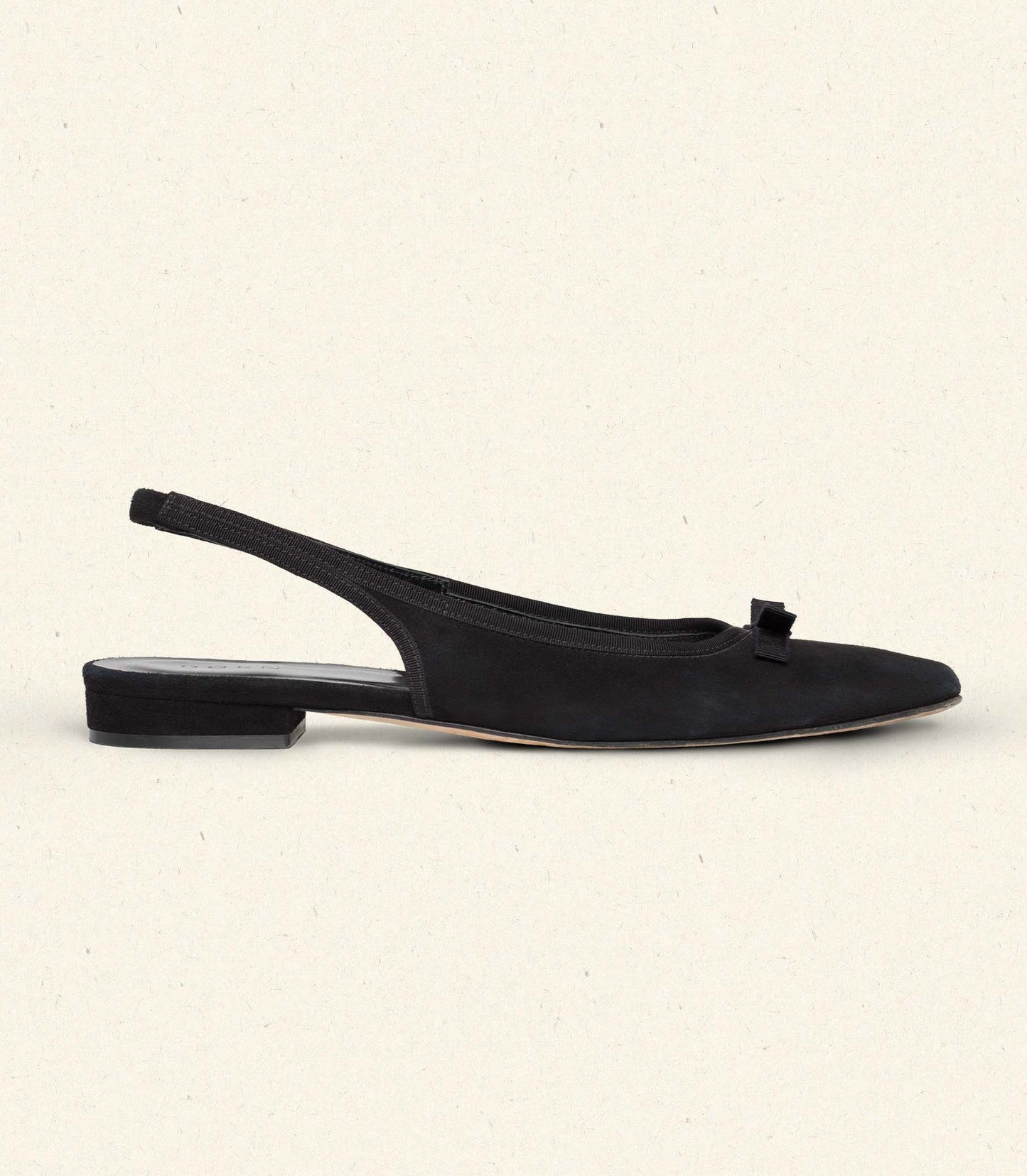 COSSIMA SLINGBACK -- BLACK SUEDE