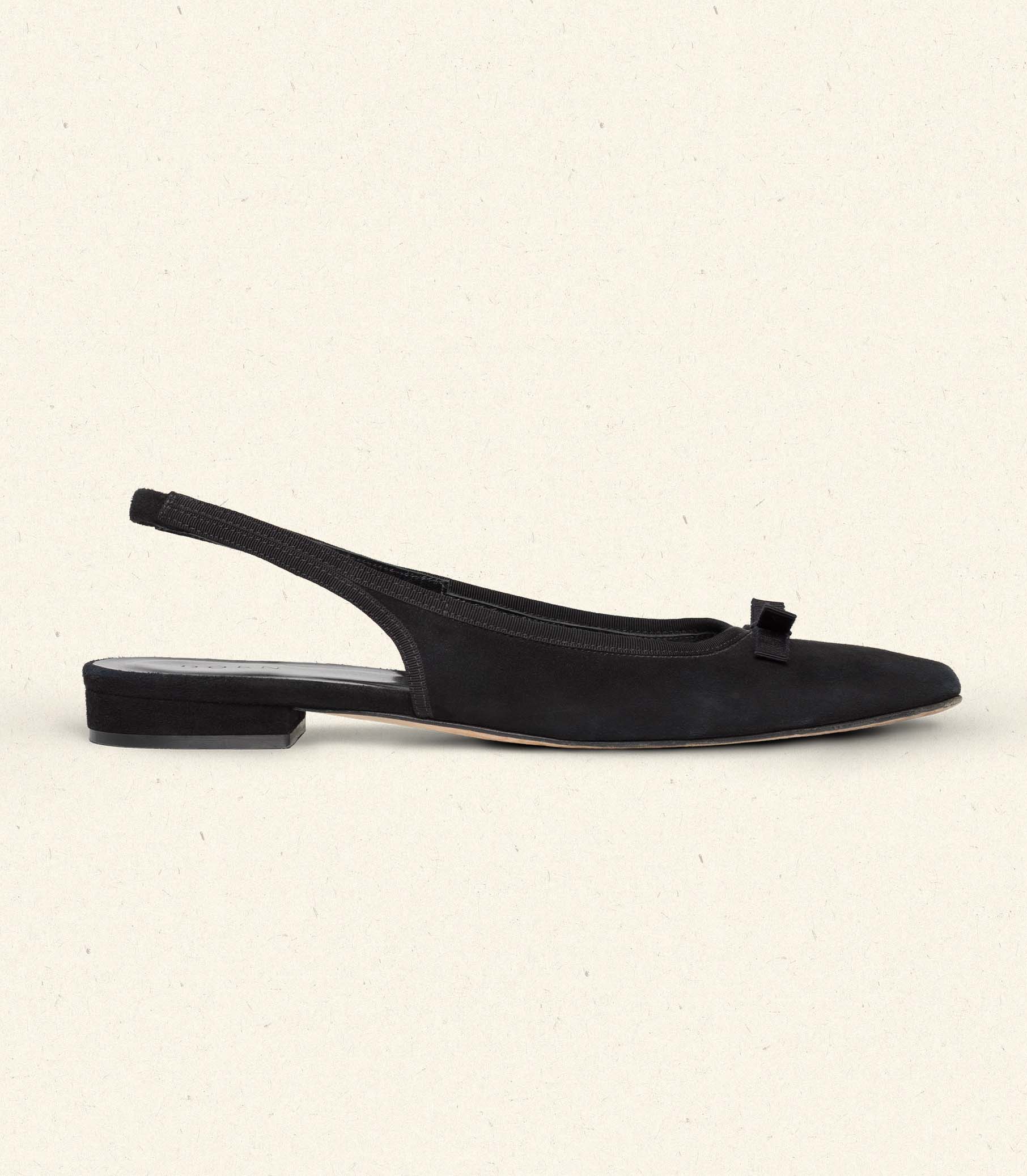 COSSIMA SLINGBACK -- BLACK SUEDE view 4